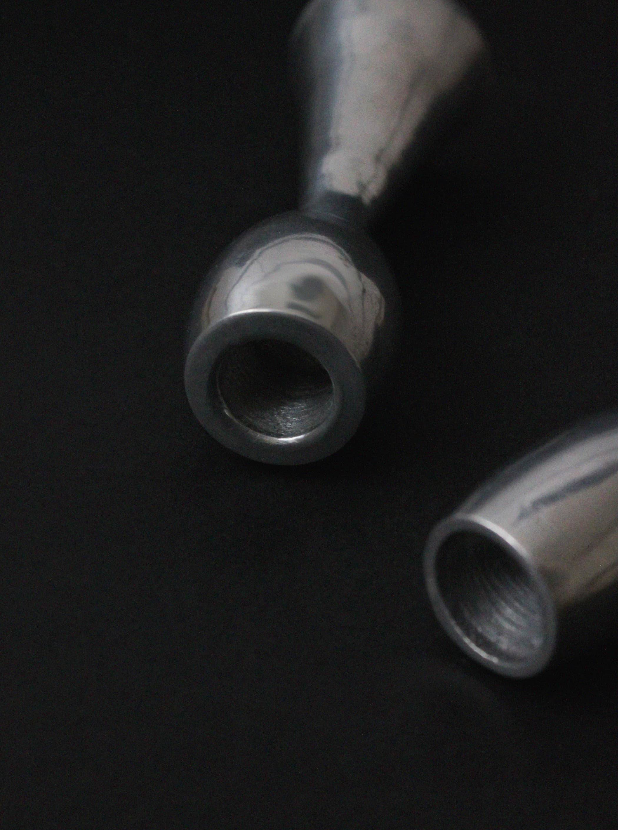 Polished Aluminum Candleholders