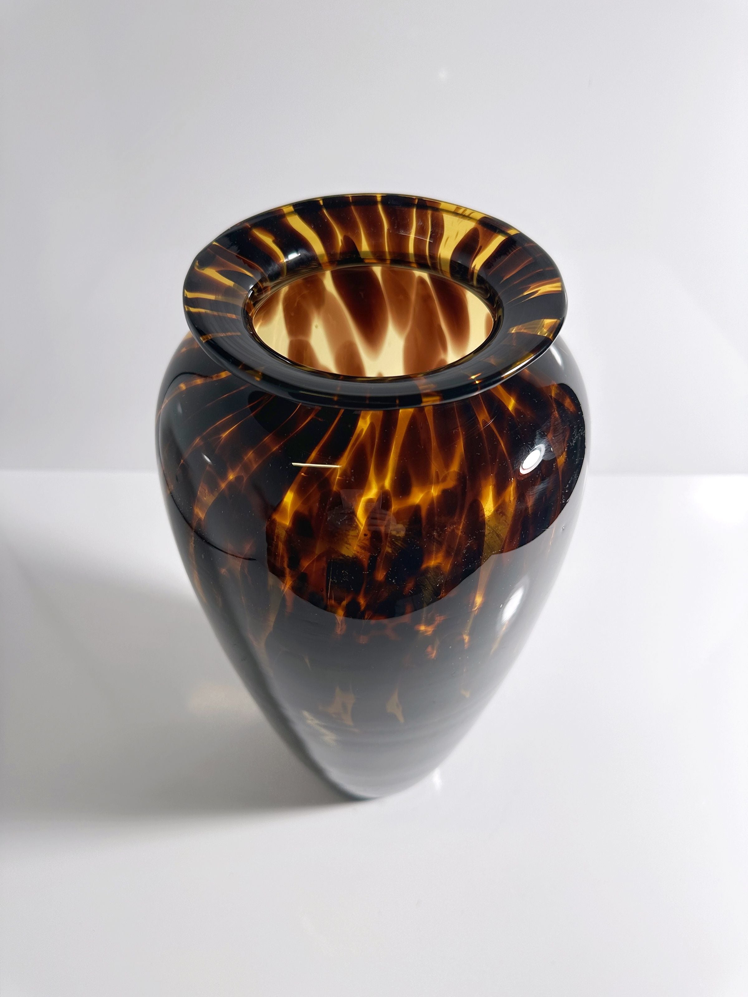 Tall Murano Tortoise Vase