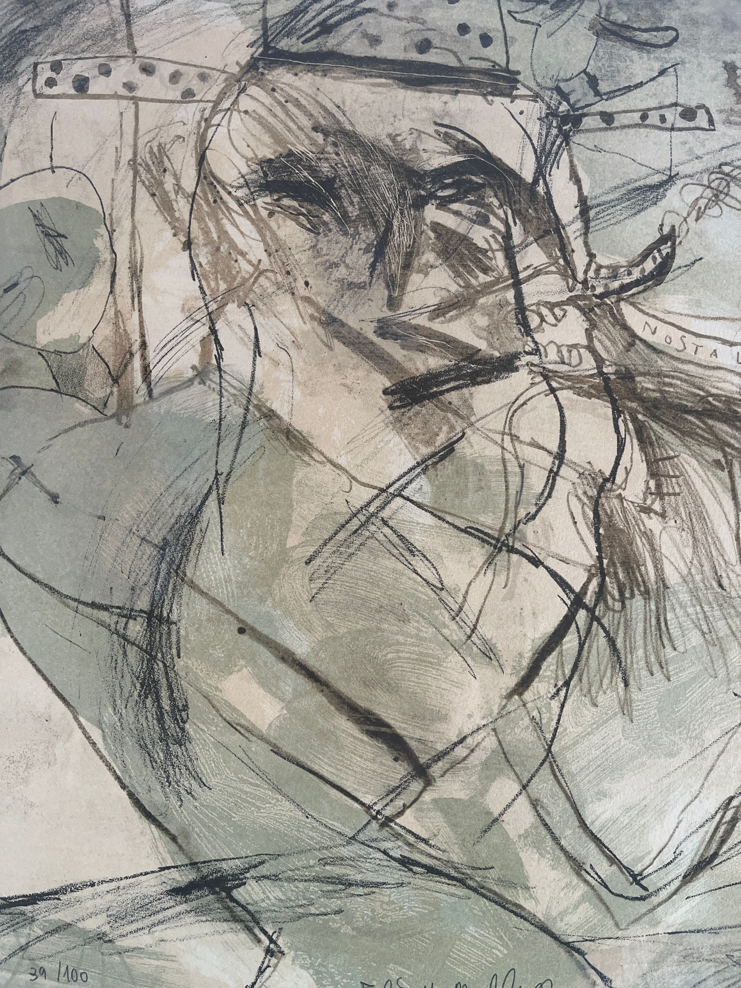 Signed Lithograph by Jacques Flechemuller