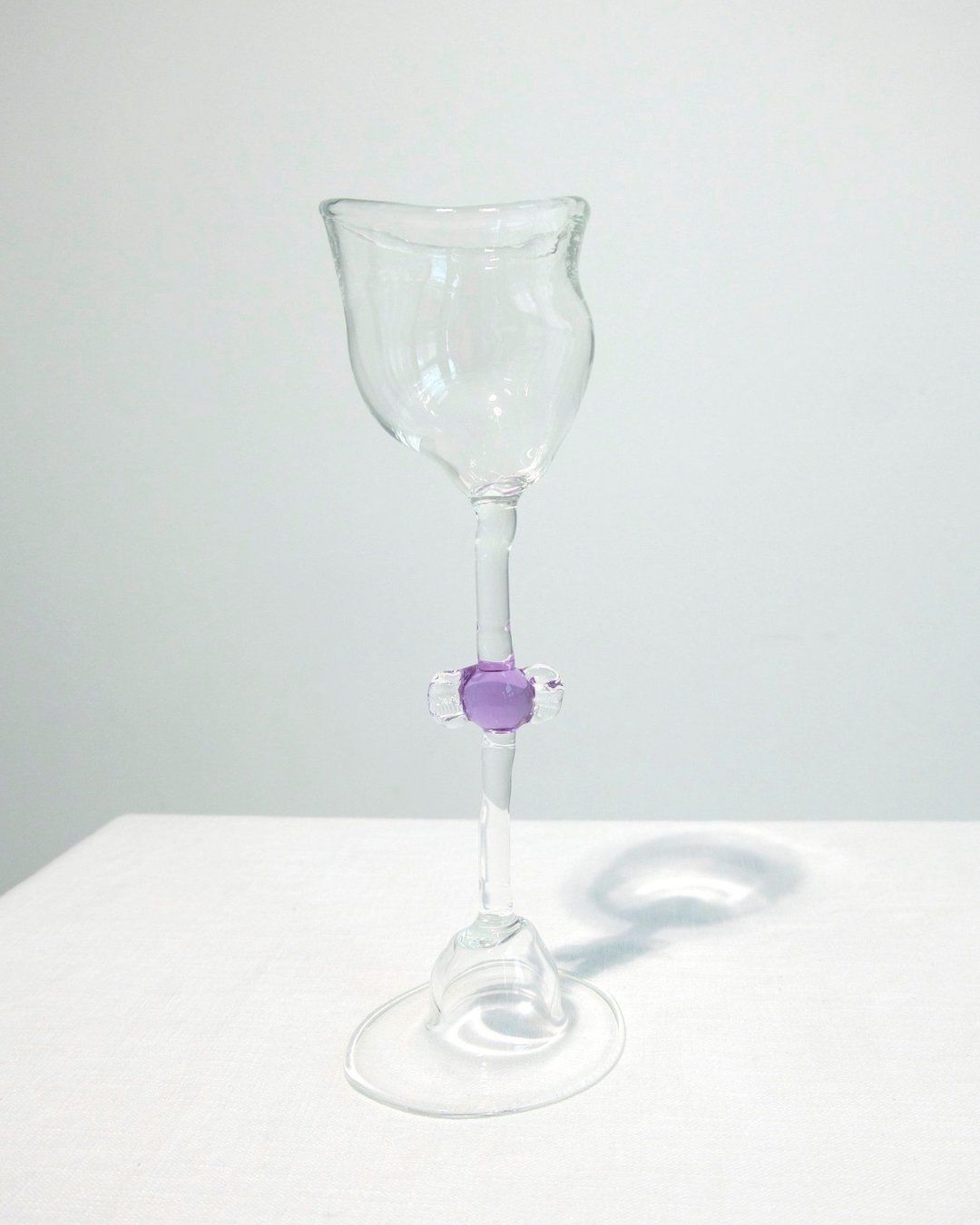 Mouth Blown 'Candy' Wine Glasses
