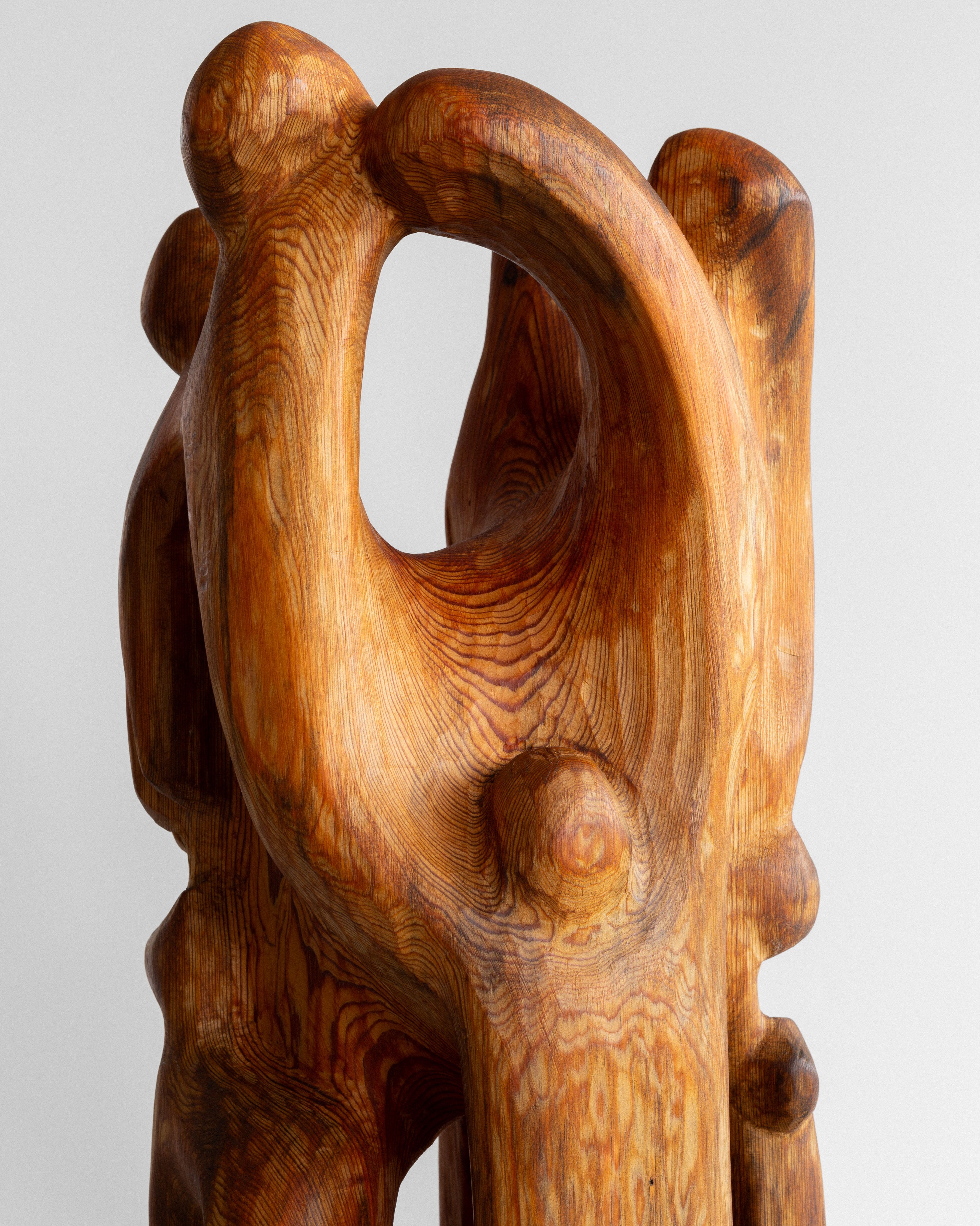 Large Wooden Sculpture by Jean-Maurice Steiner, 2007