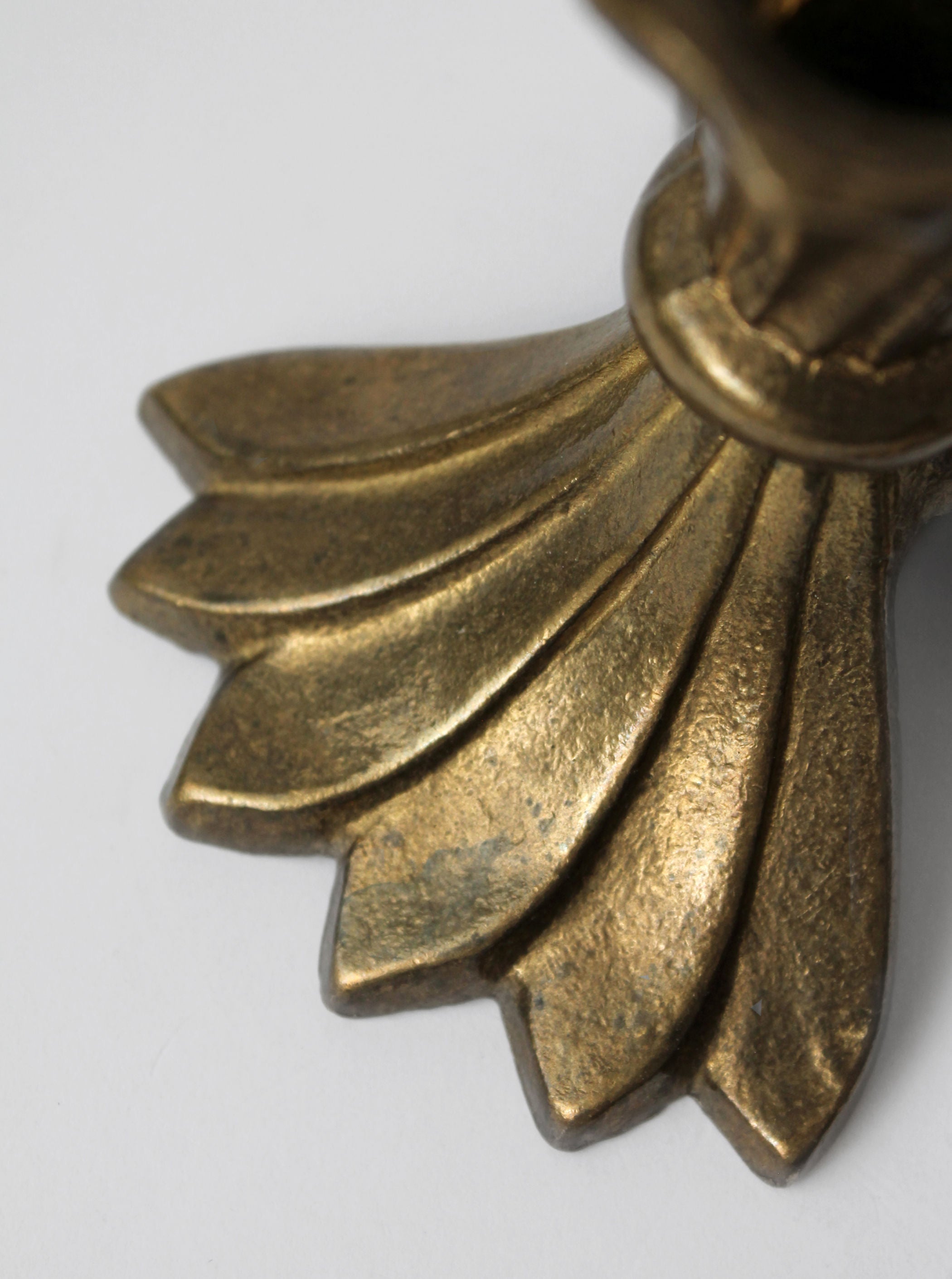 Pair Of Elegant Brass Candle Holders