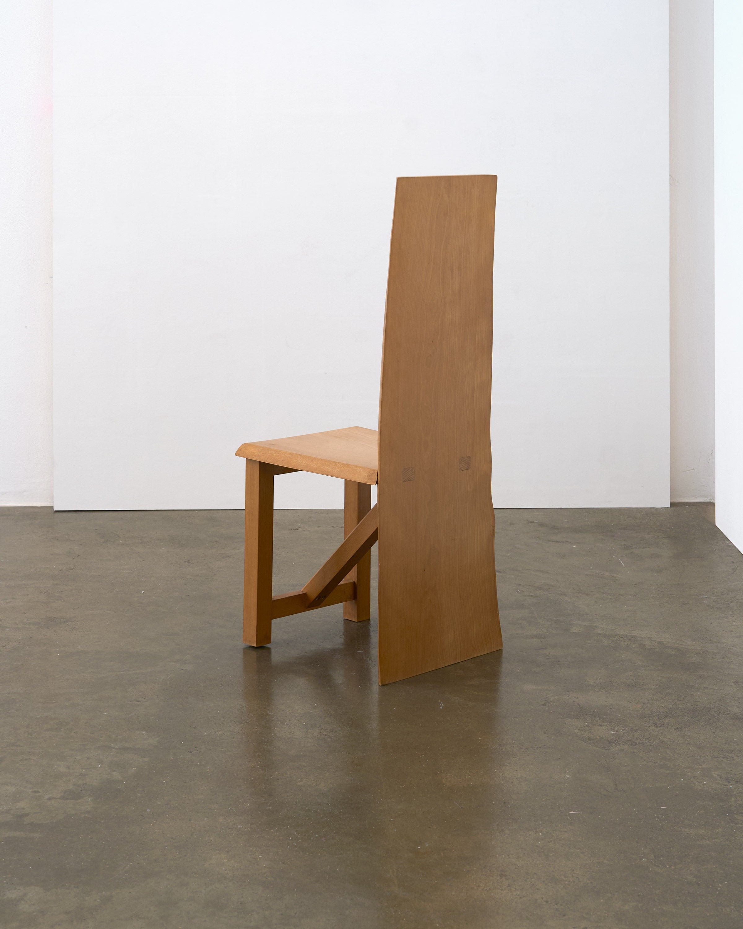 Postmodern Live Edge High Back Chair, 1990s