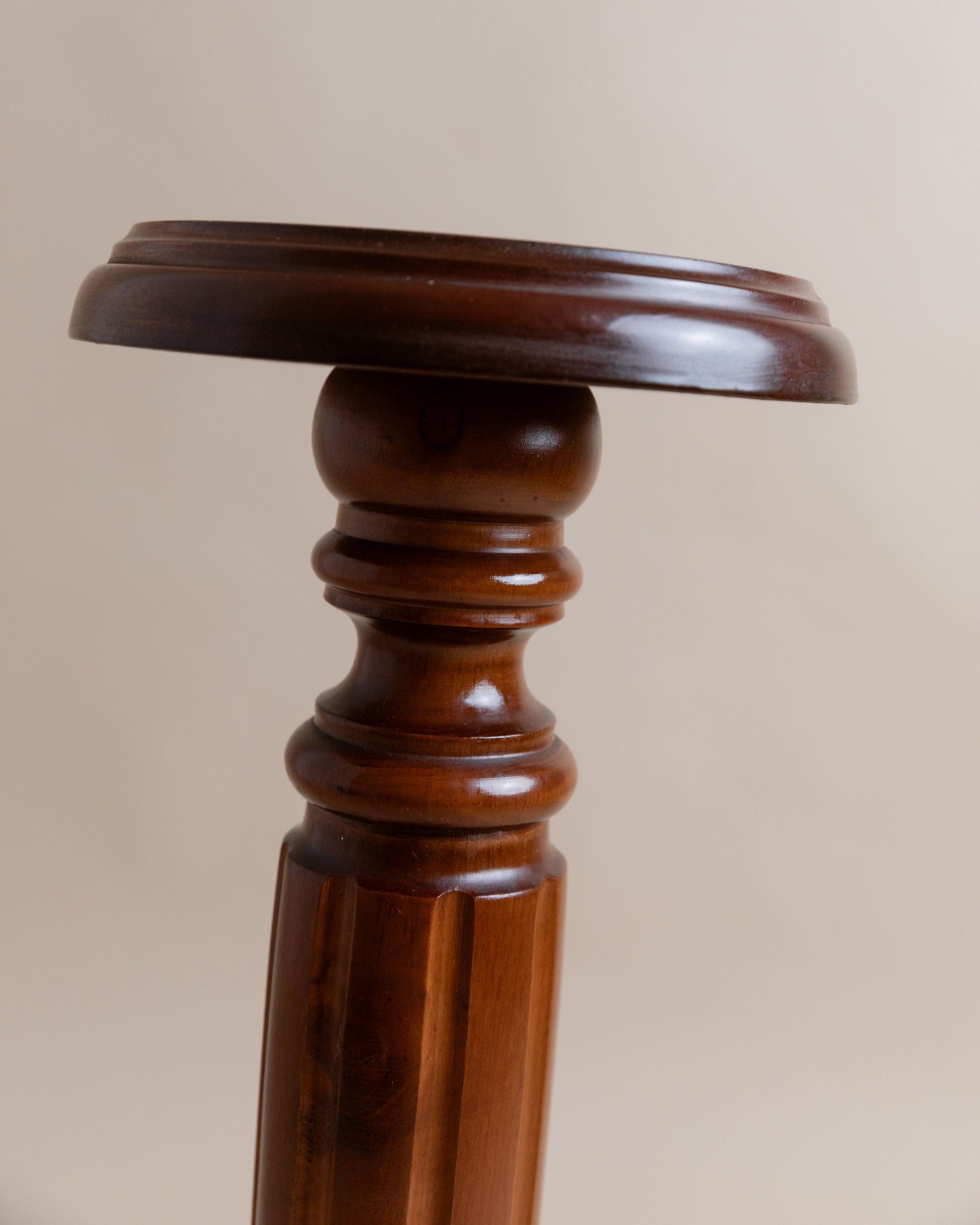 Wooden Stand, Column, Italy 1960s,