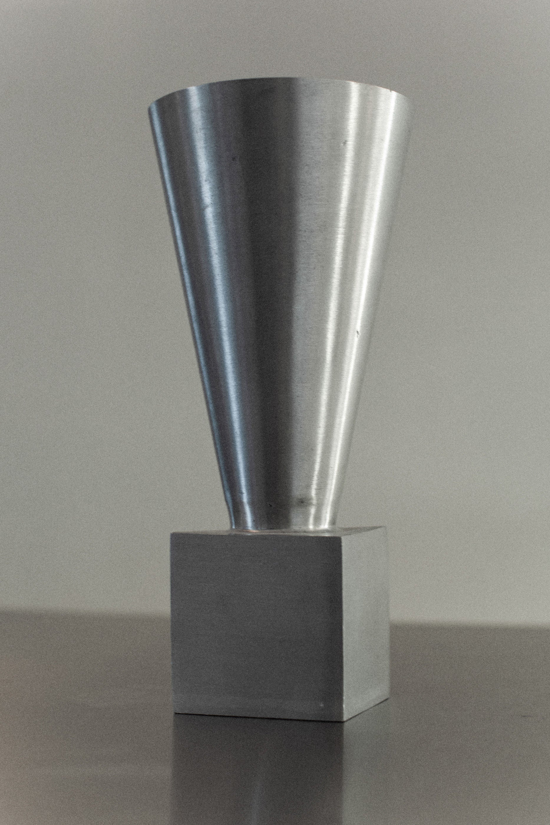 70's Aluminum Cast Vase