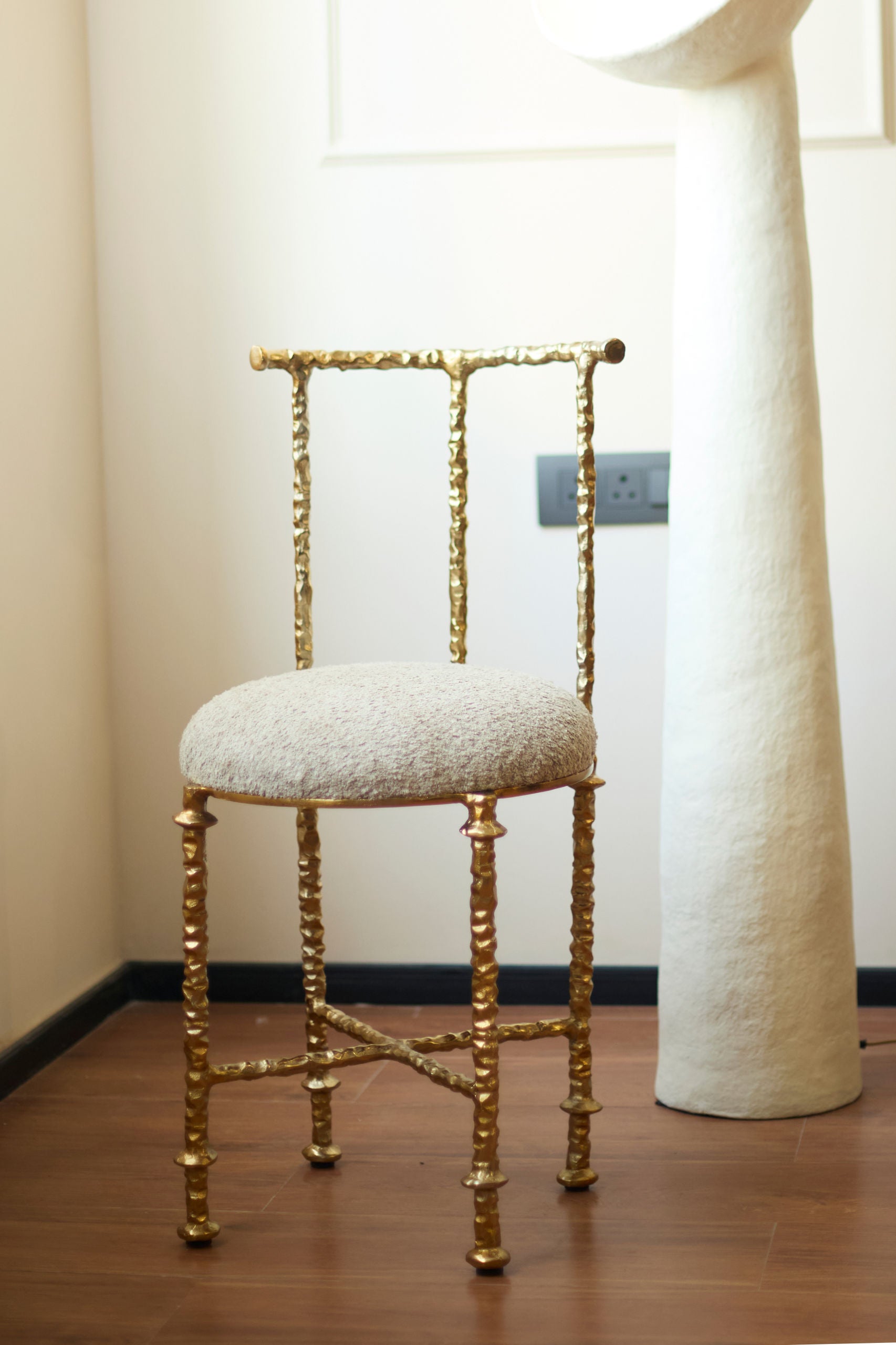 Chaise en aluminium coulé 'Aurelius'