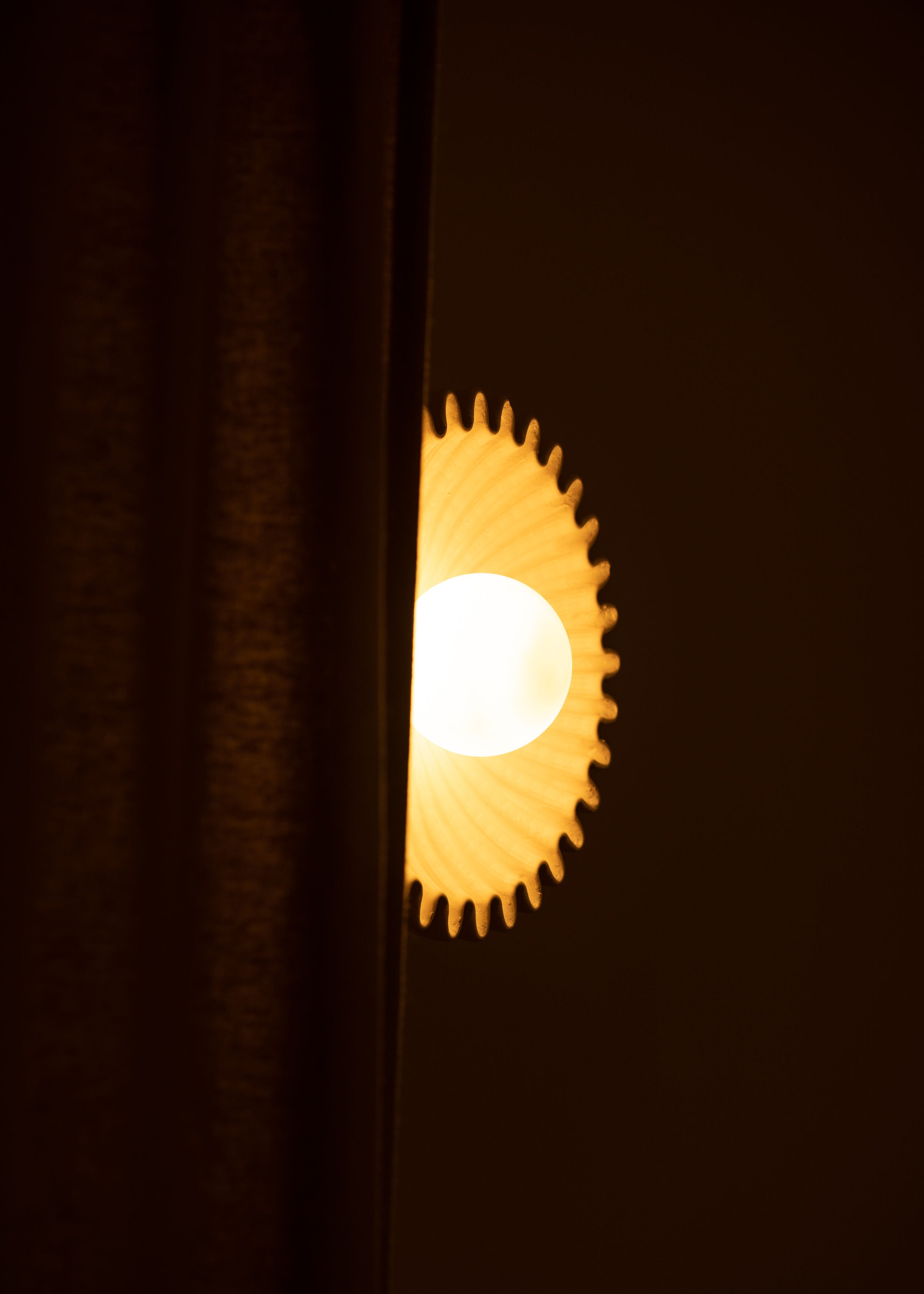 'Ostro' Wall Light in Ecru Ceramic