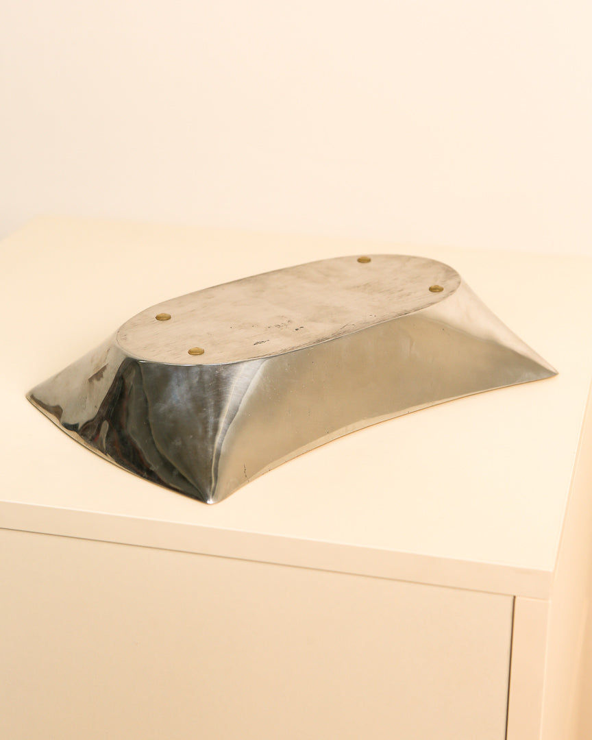 Large Aluminum Vide-poches 80's