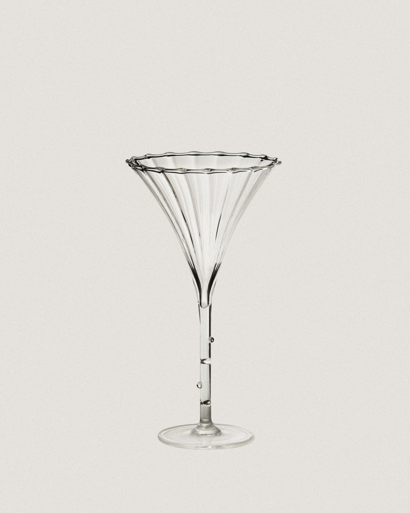 Set of 4 modern aperitif glasses – sculptural glassware