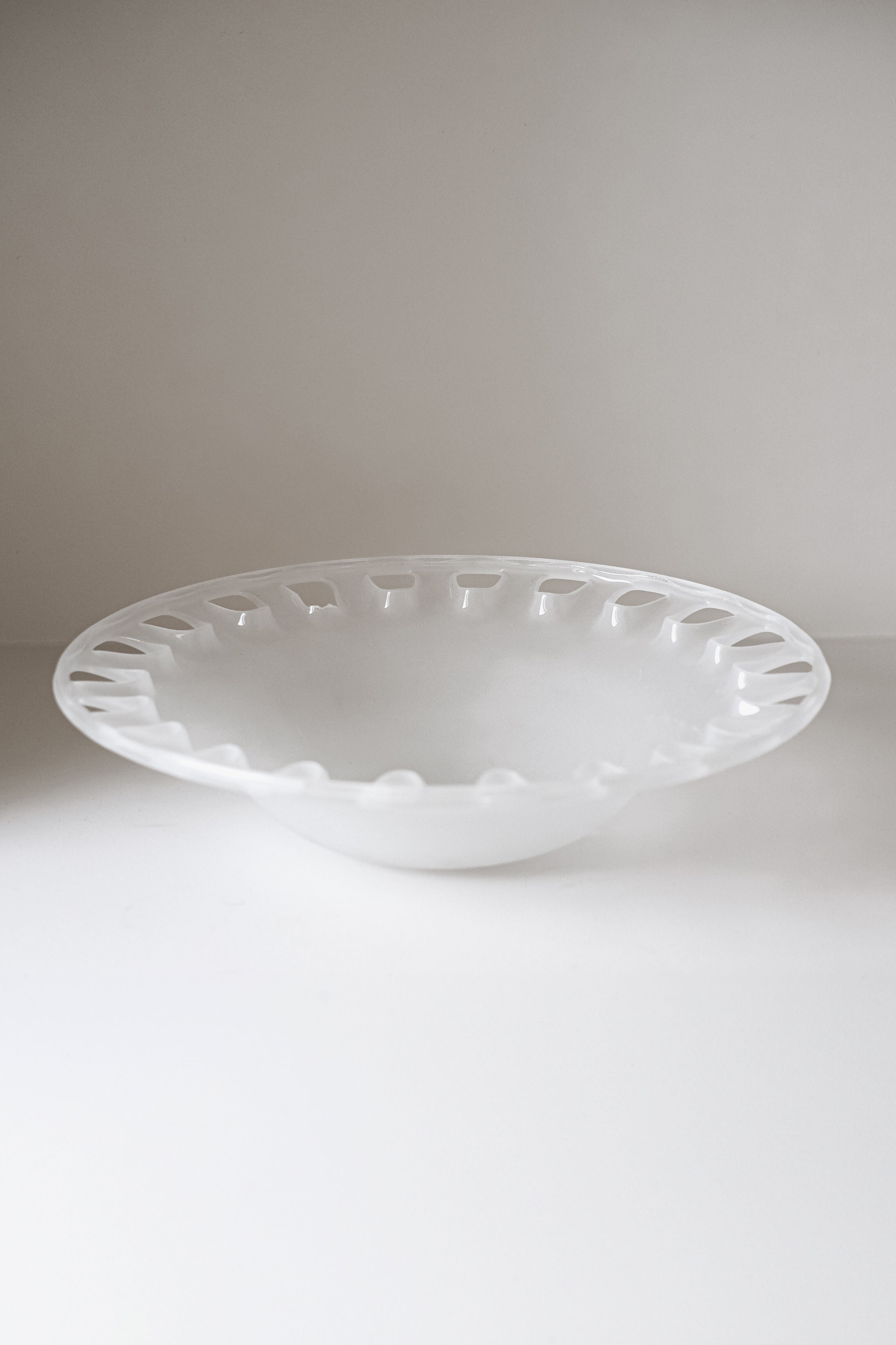 Large Bowl of Milk Glass