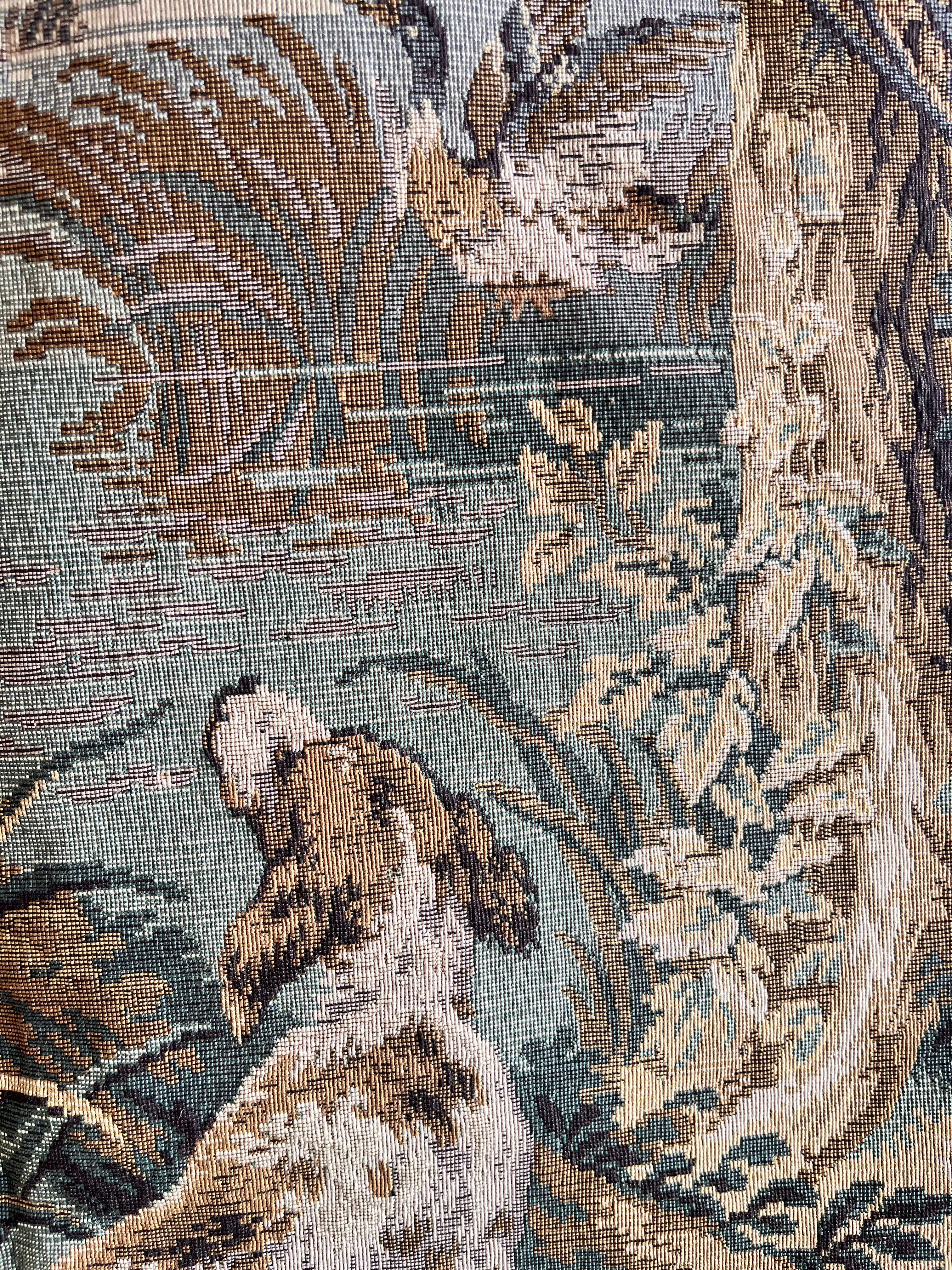 Large Vintage French Tapestry, Paris C 1960