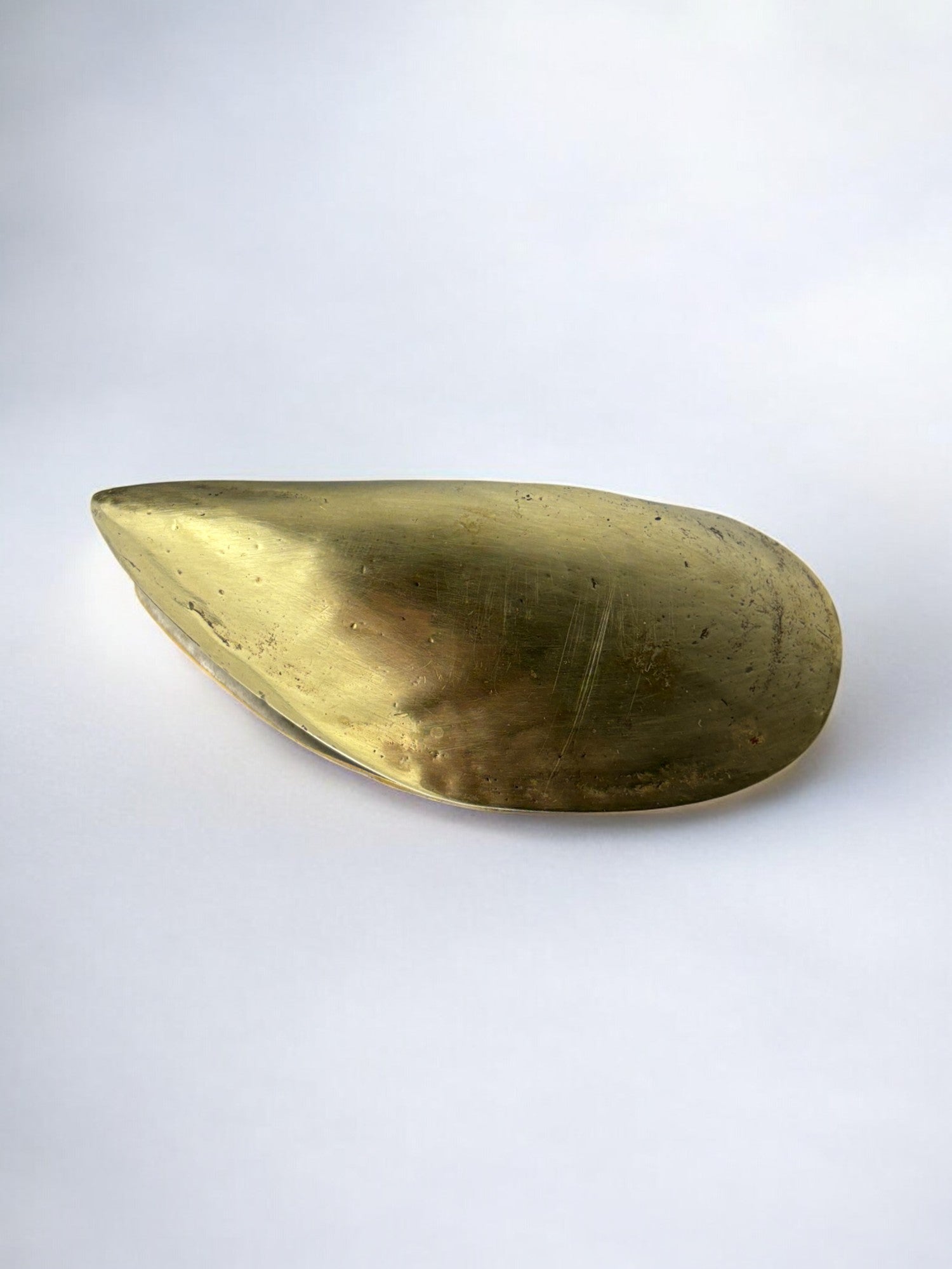 Trombone en Coquille de Moule en Laiton, Italie, Années 1970