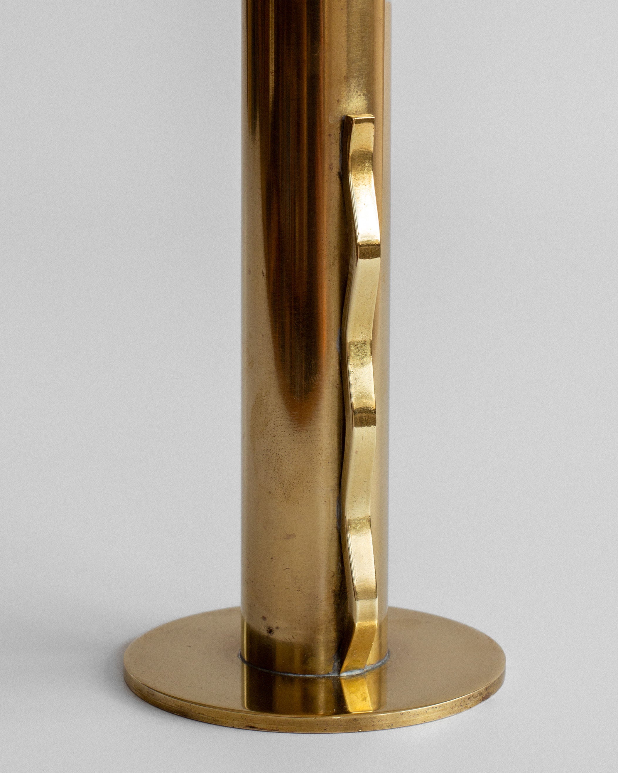Mid-Century Brass Vase by Ystad Metall