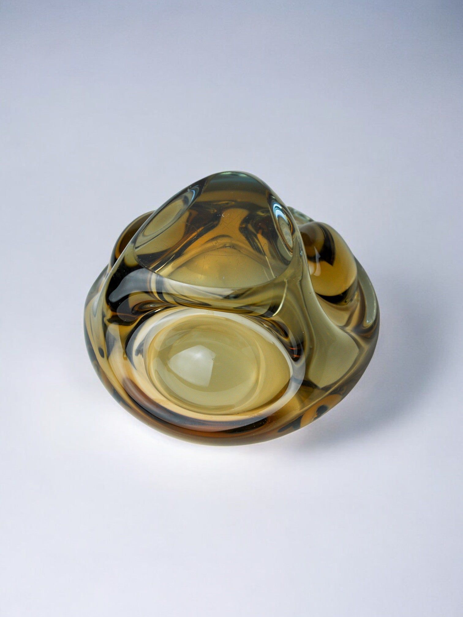 Sommerso Ashtray by Seguso, Murano Glass, Italy, 1970