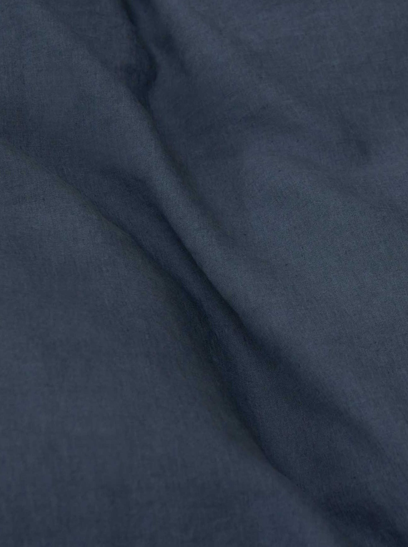 Washed Linen Bed Set Stormy Blue