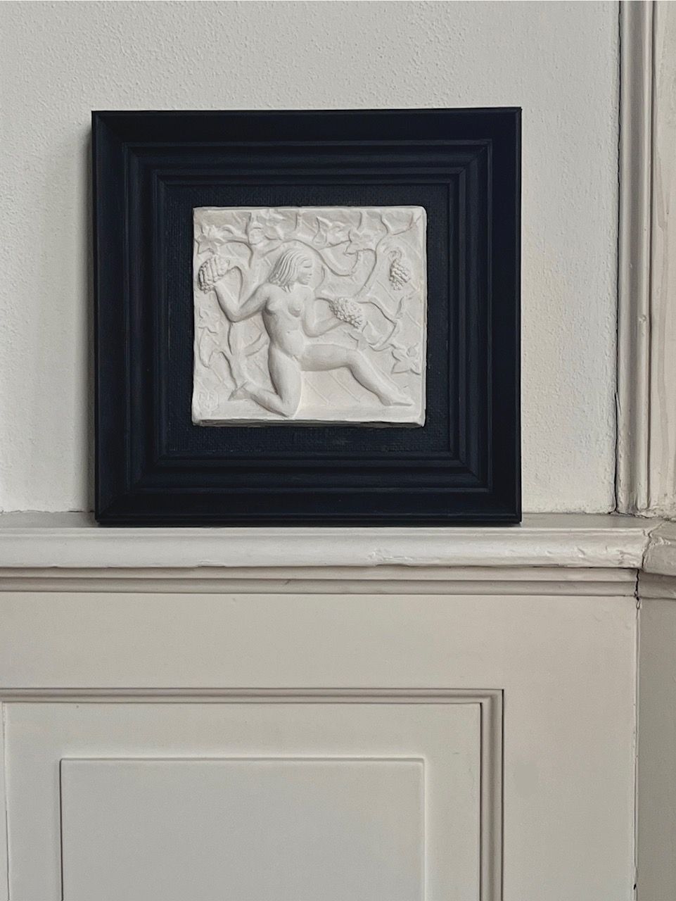 Midcentury Plaster Relief by Bo Fjaestad