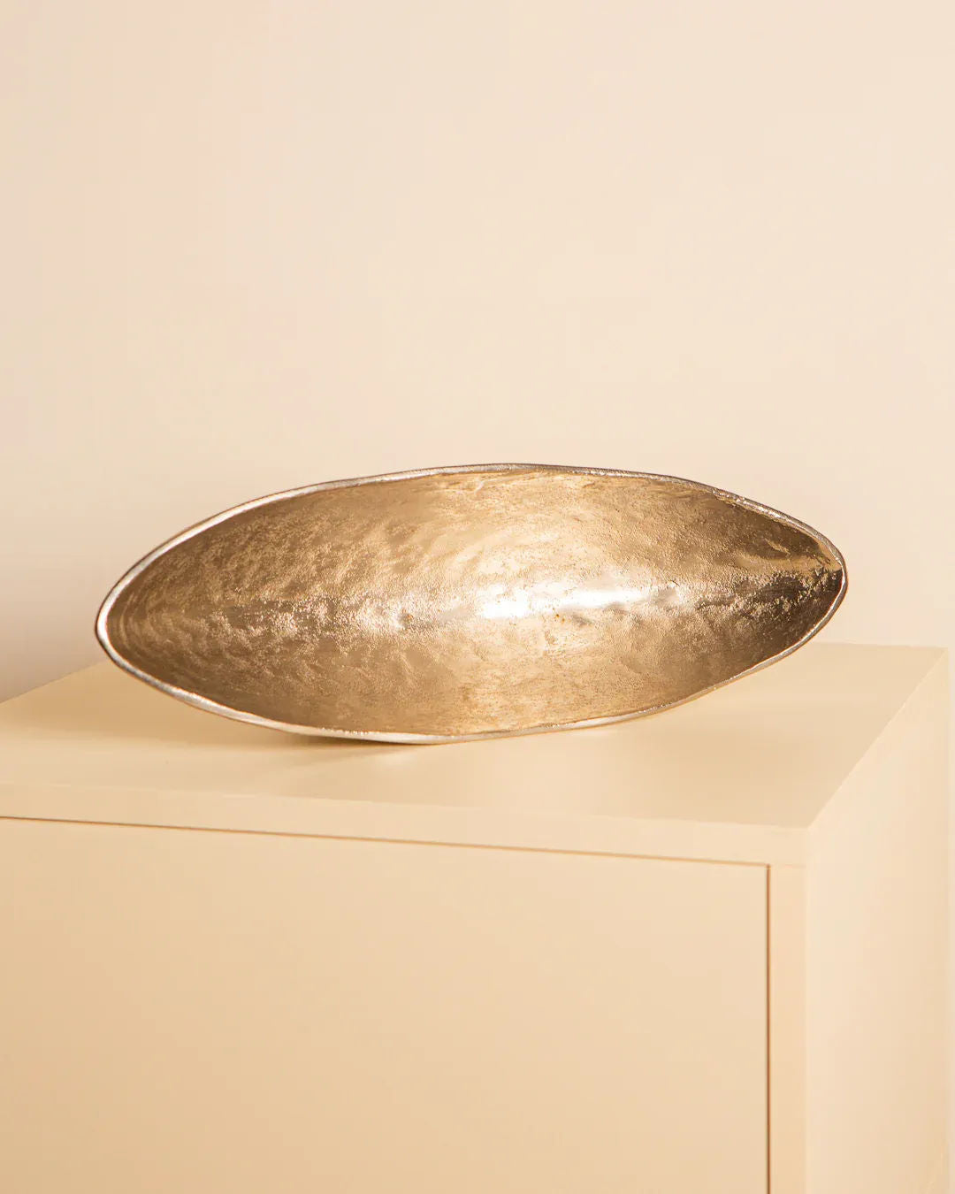 Large Italian Bowl in Cast Aluminium 80's