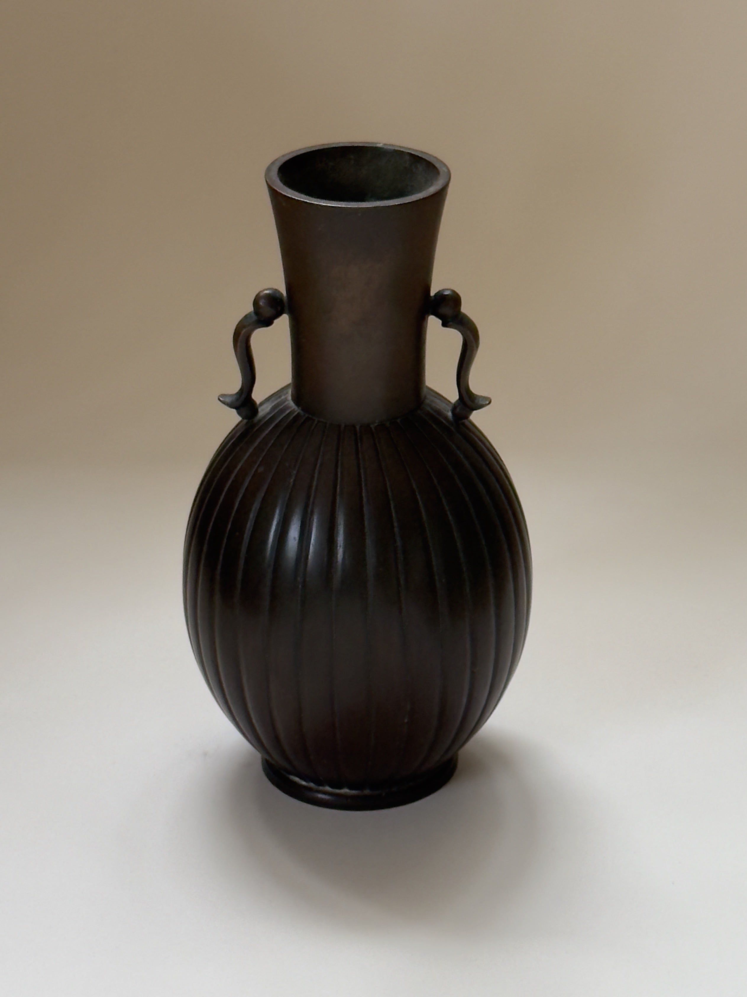 Art Deco Bronze Vase by Just Andersen for GAB, 1930s