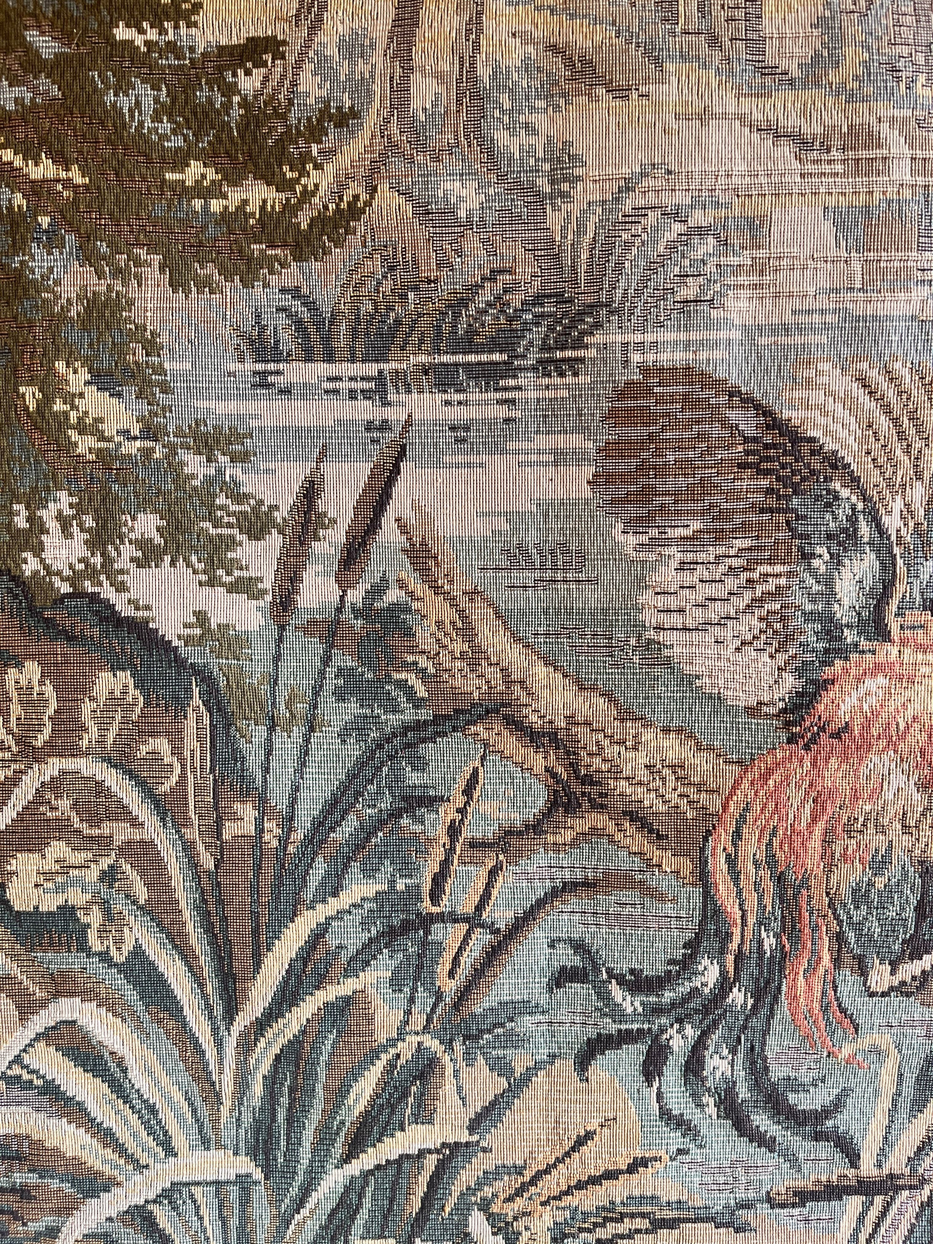 Large Vintage French Tapestry, Paris C 1960