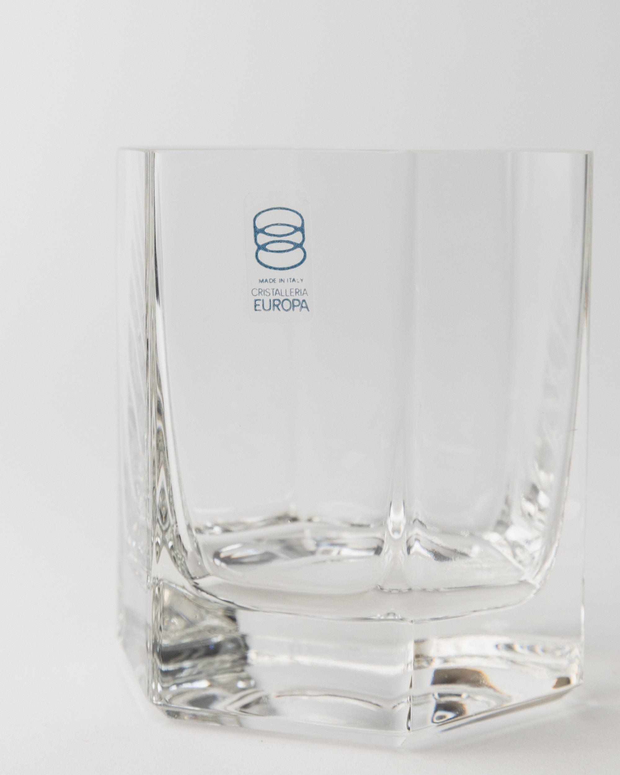12 Drinking Glasses by Europa Cristalleria, 1980s