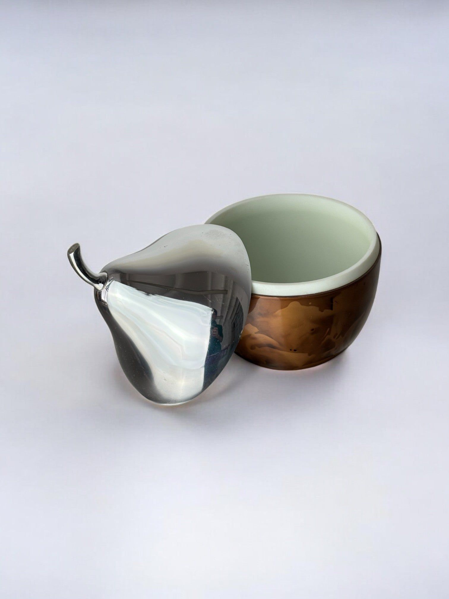 Pear Shape Ice Bucket by Luxium, 1980s