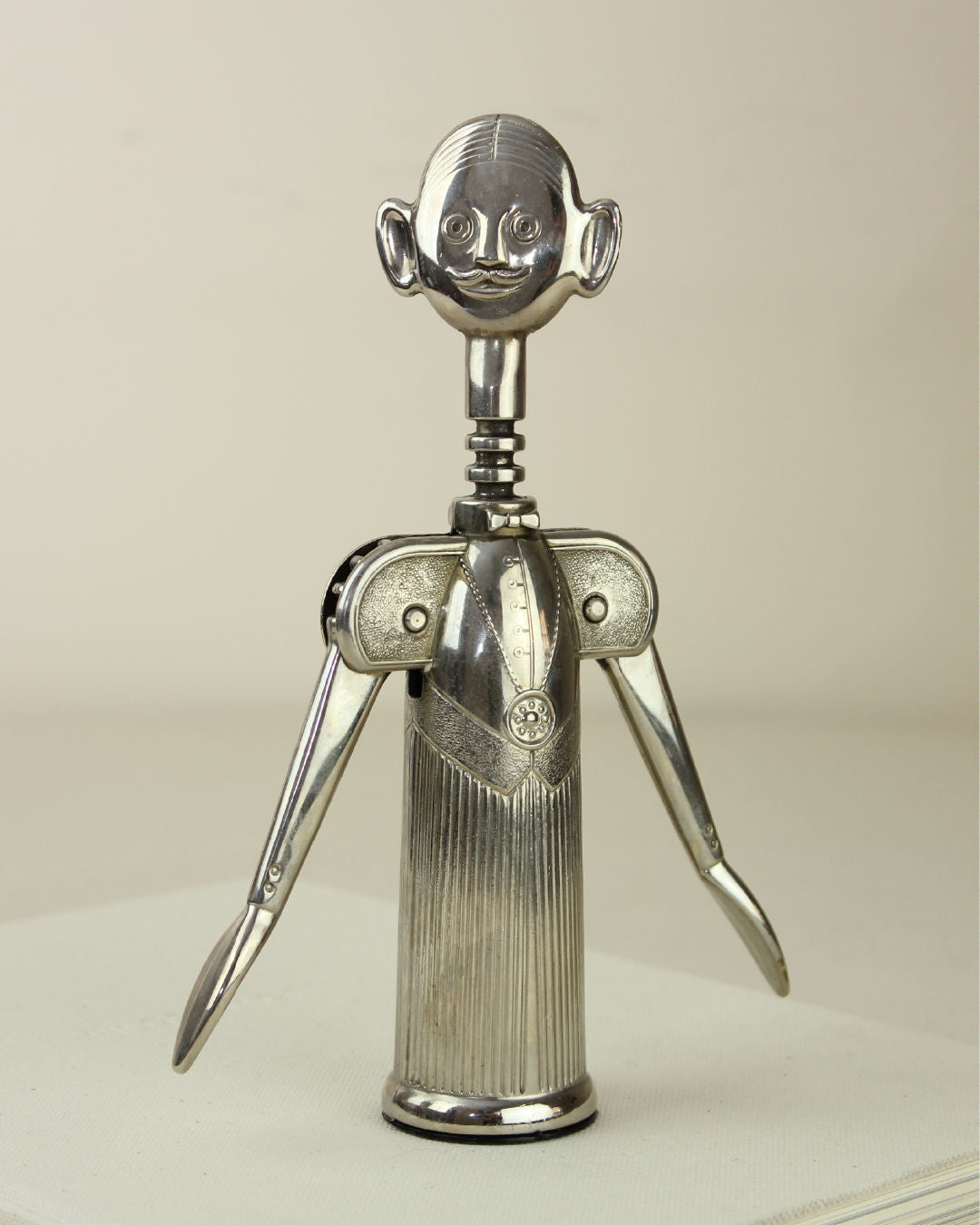 Silver Corkscrew by Aldo Columbo 1980s