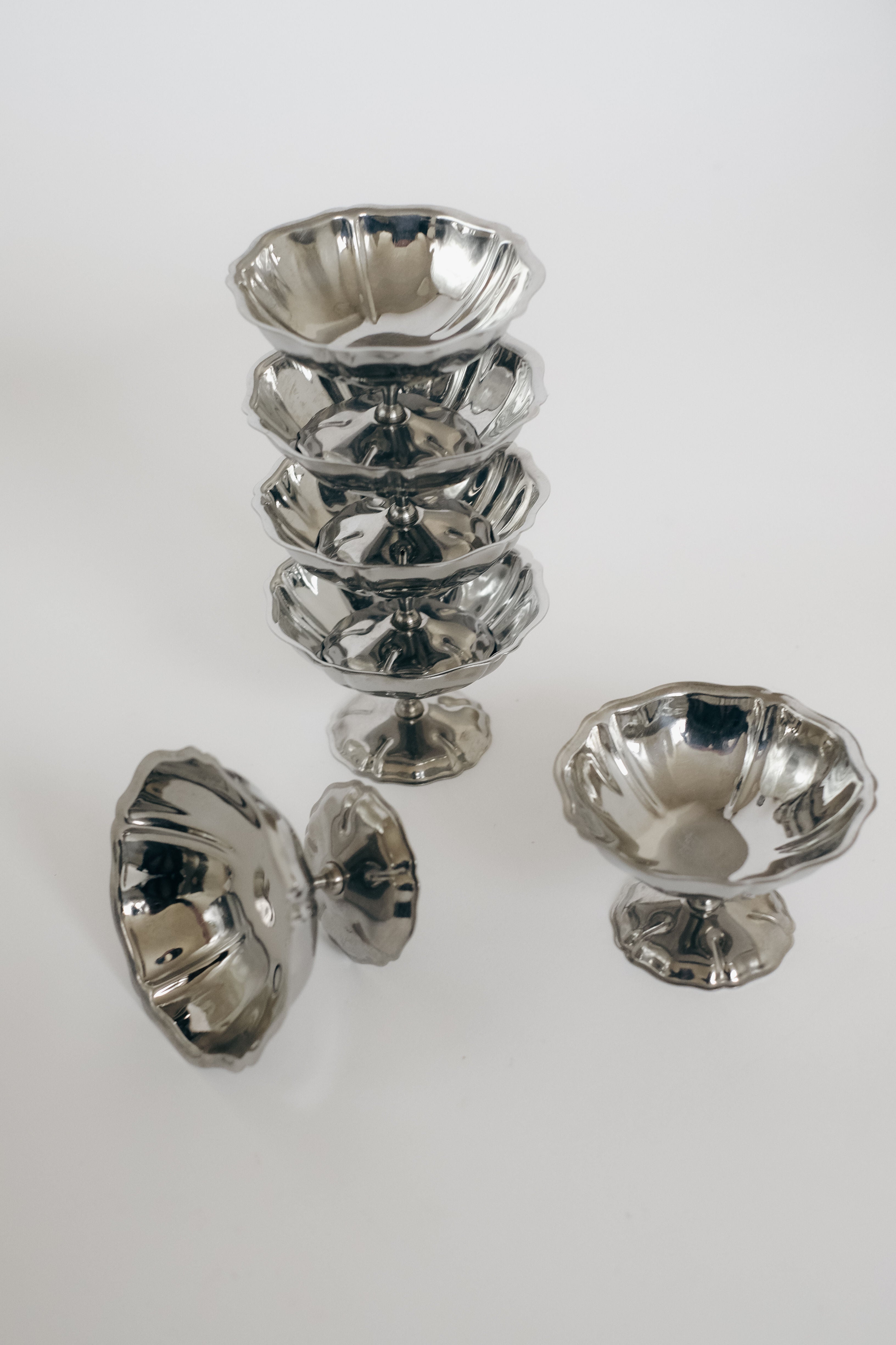 Set of Six Ice Coupes