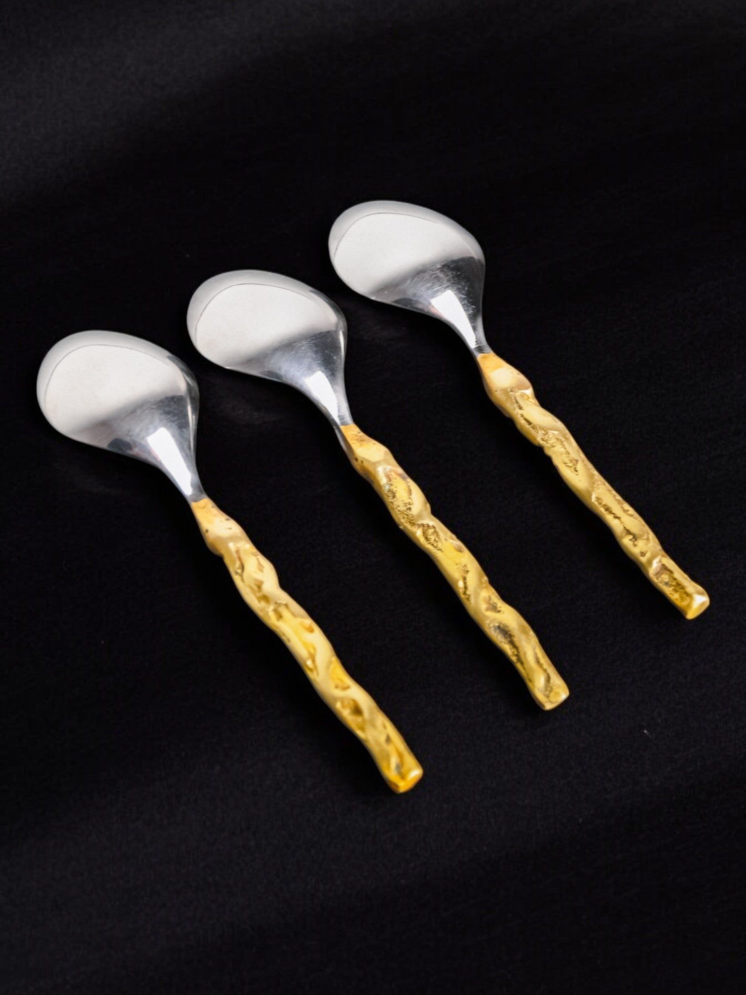 Brutalist teaspoon by David Marshall Spain, 1980