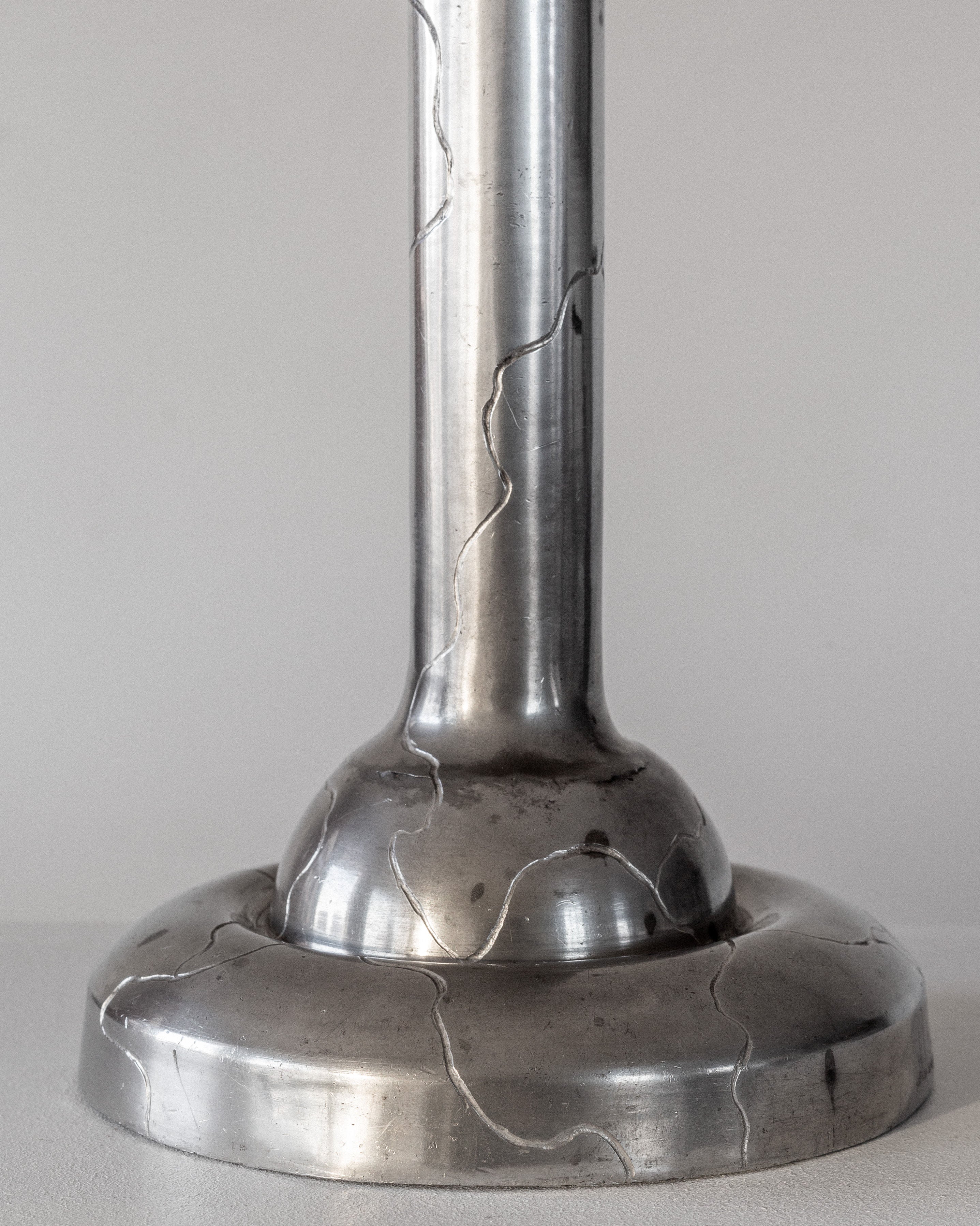 Art Deco Pewter Lamp, 1920s Sweden