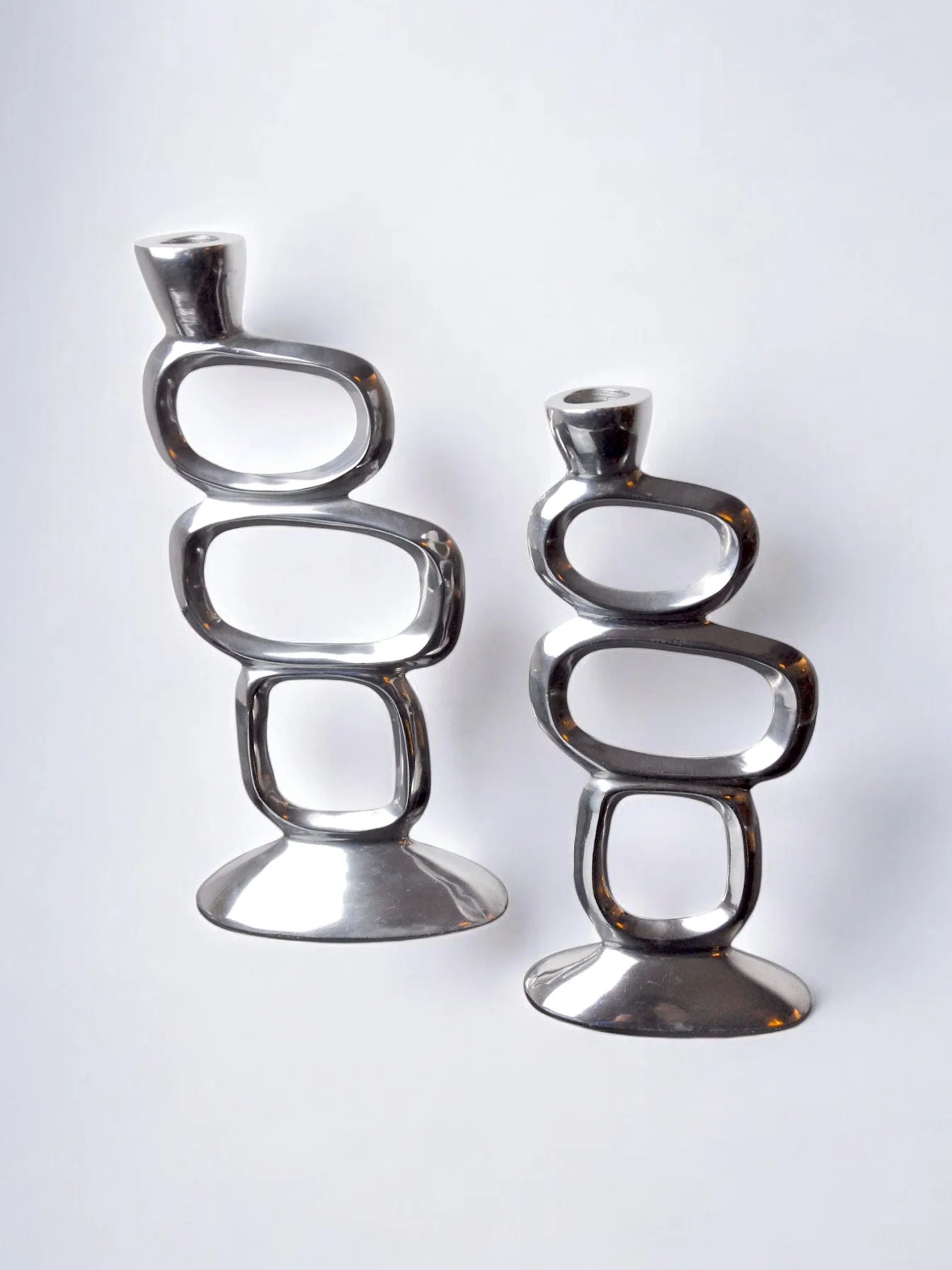 Pair of Candleholders by Matthew Hilton, 1980