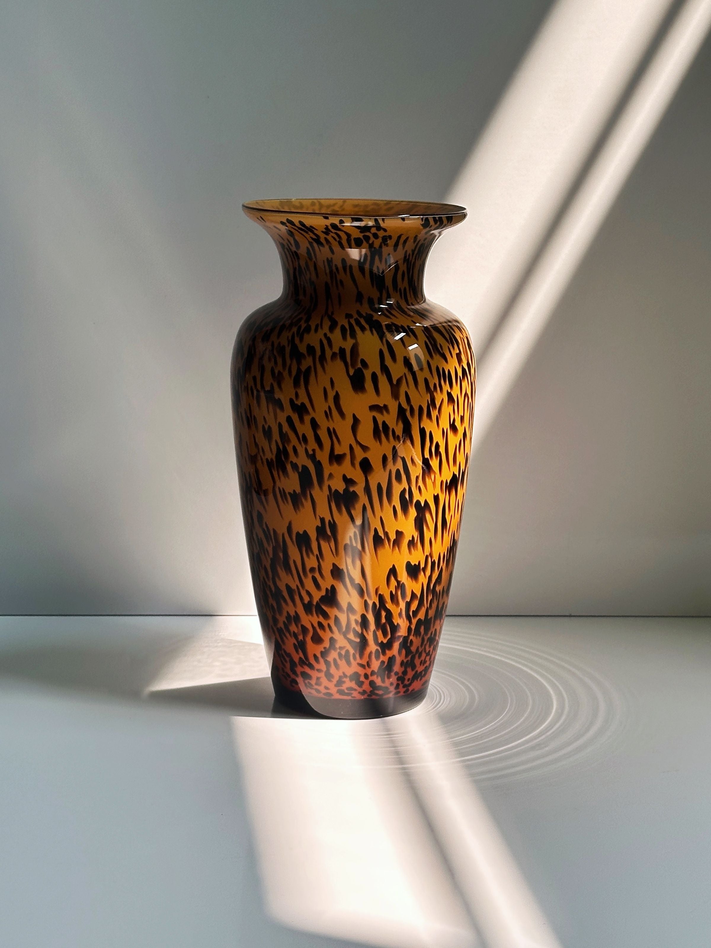 1980s Murano Vase Tortoise pattern | The Oblist
