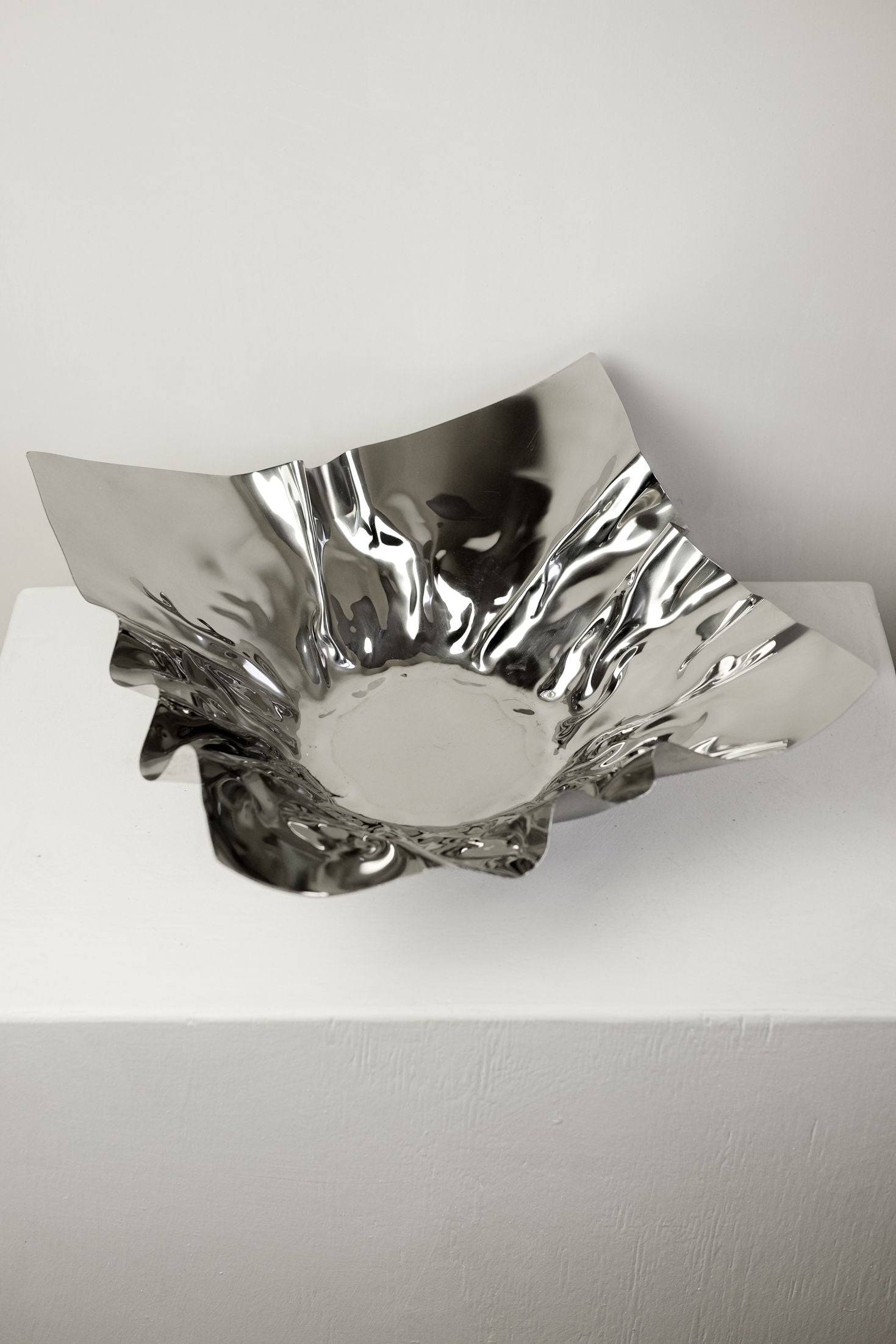 Folded Chrome Bowl