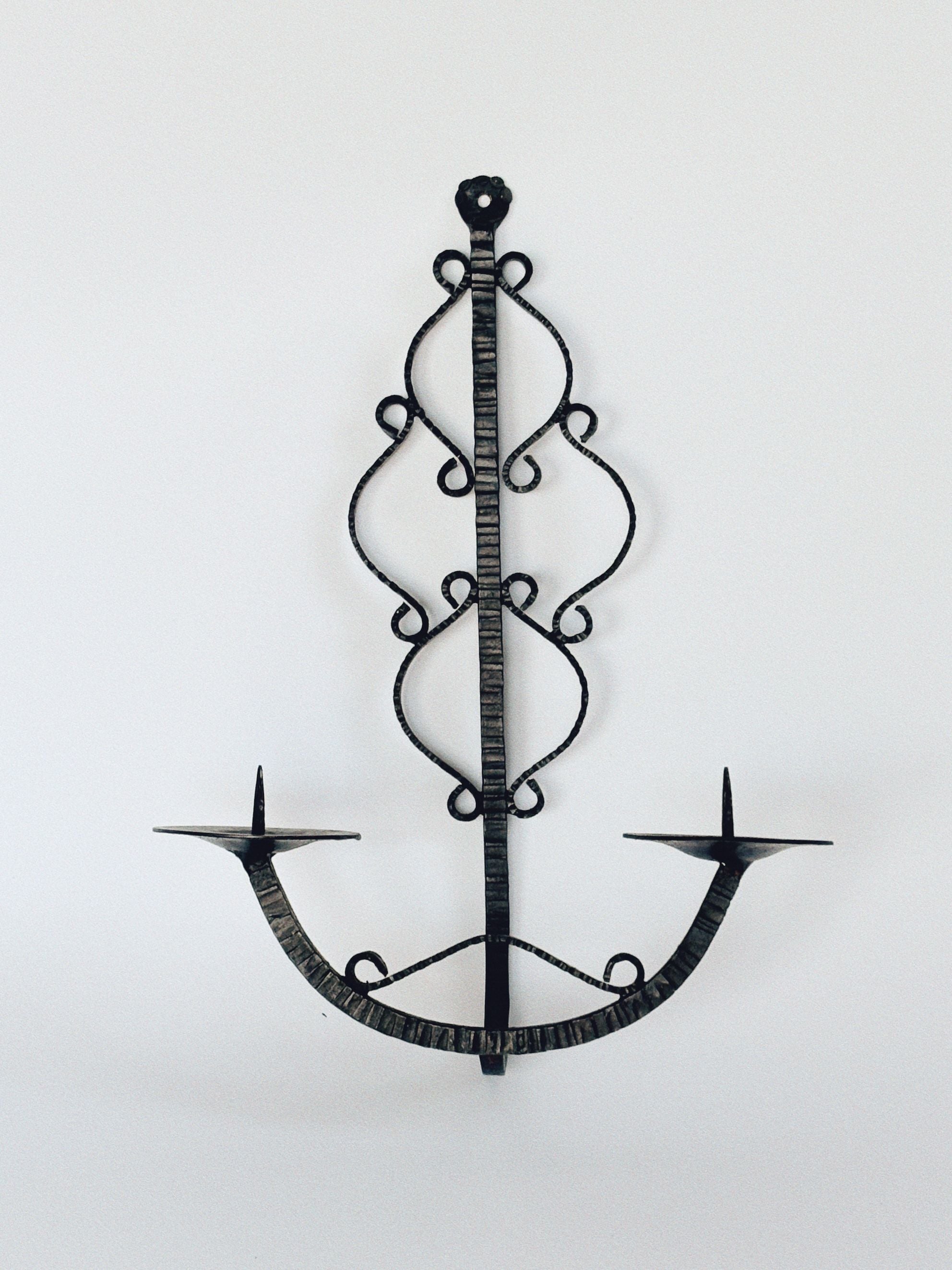 Metalwork Wall Candleholder