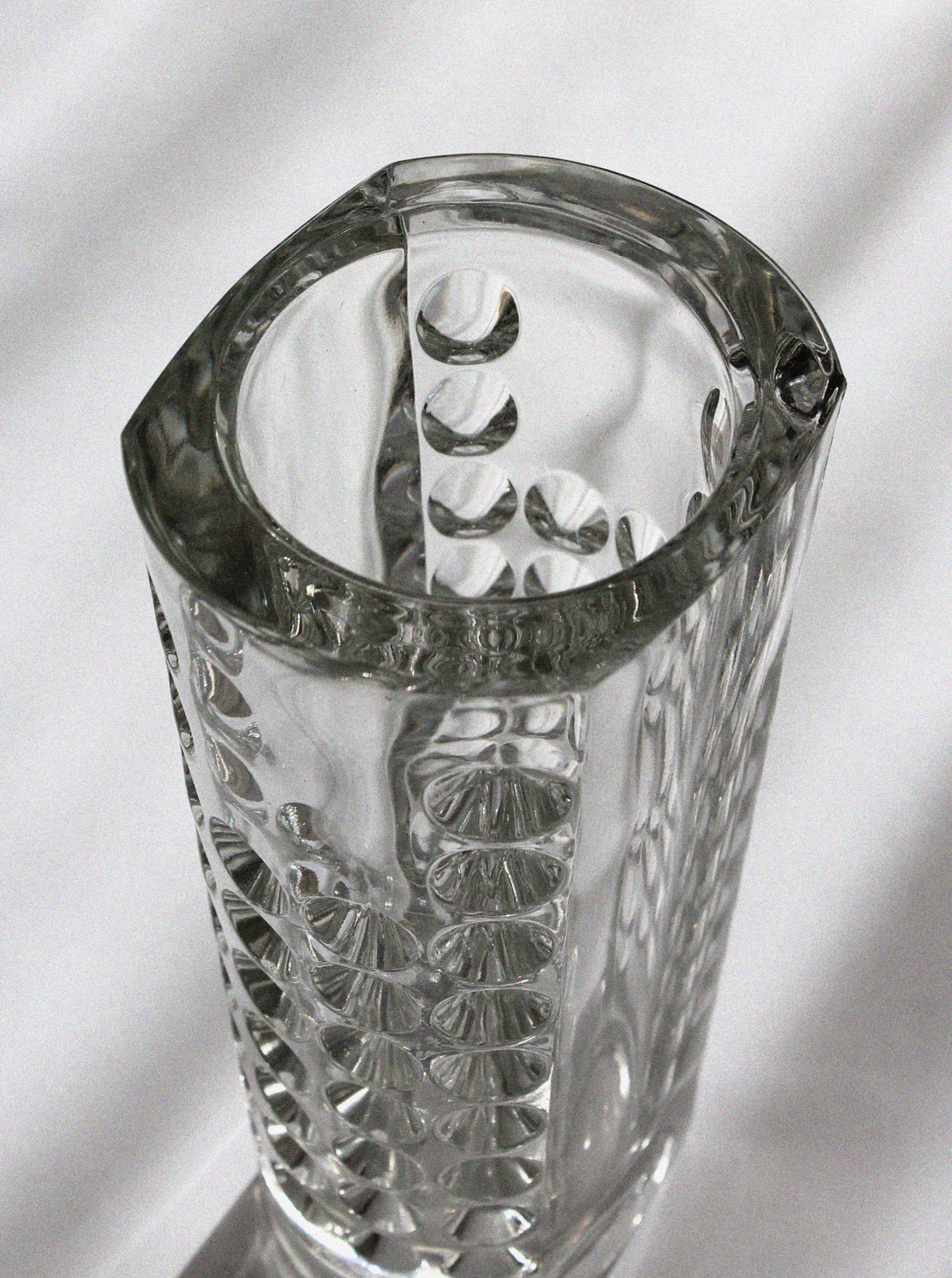 Crystal Glass Vase by Rudolf Jurnikl