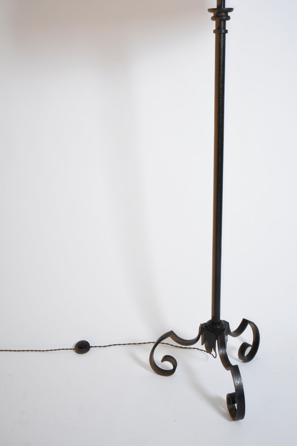 Tripod Wrought Iron Floor Lamp, 1950s