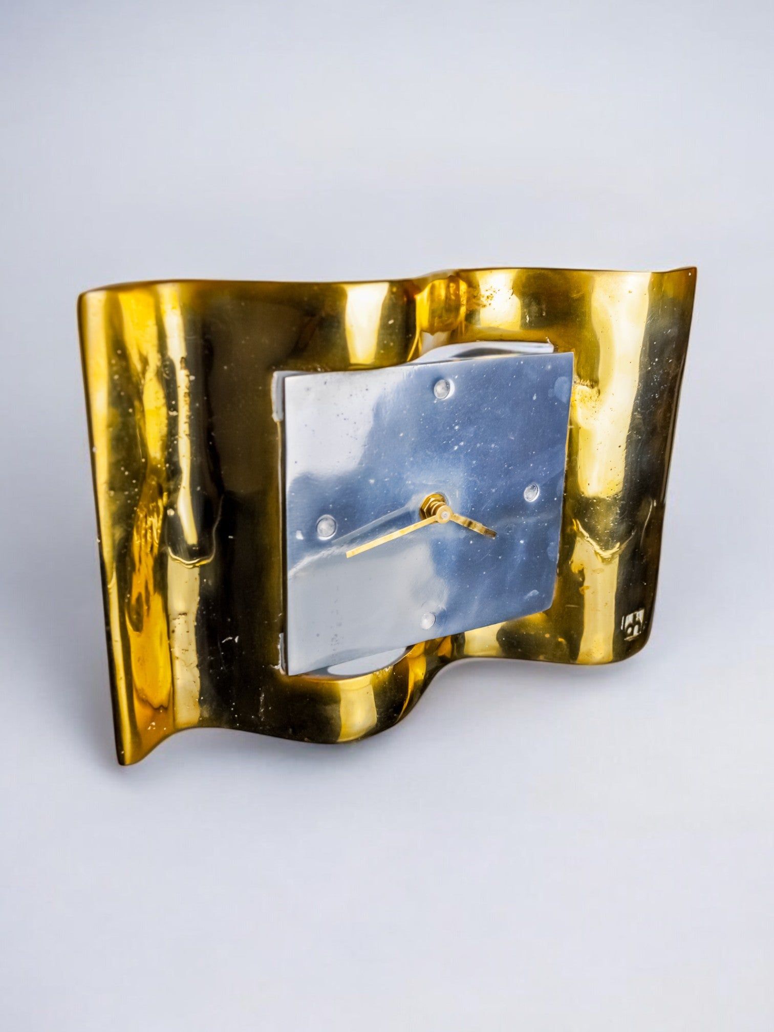 Brutalist Clock by David Marshall, 1970s, Spain