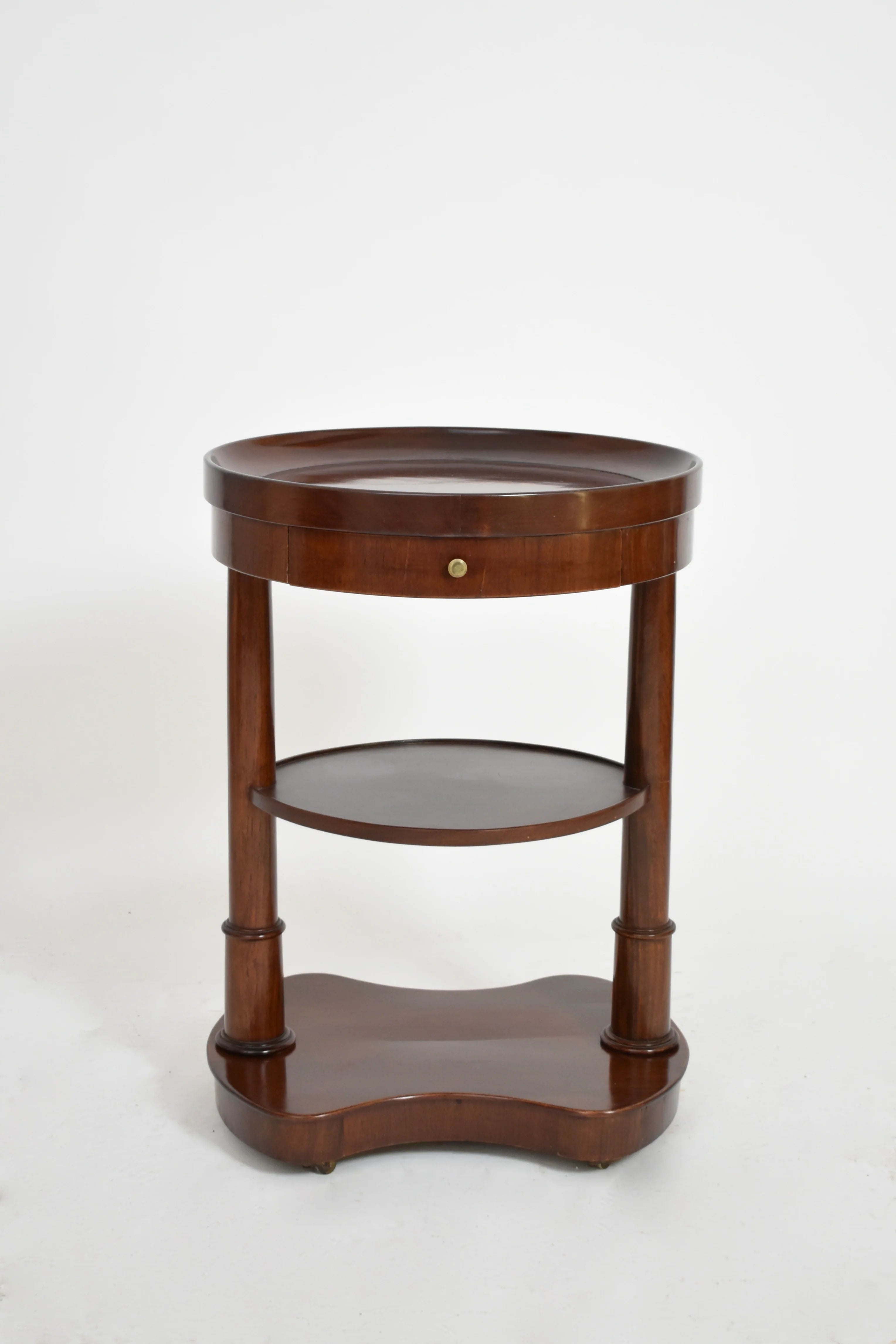 Mahogany Flying Oval Table, XIXth c.