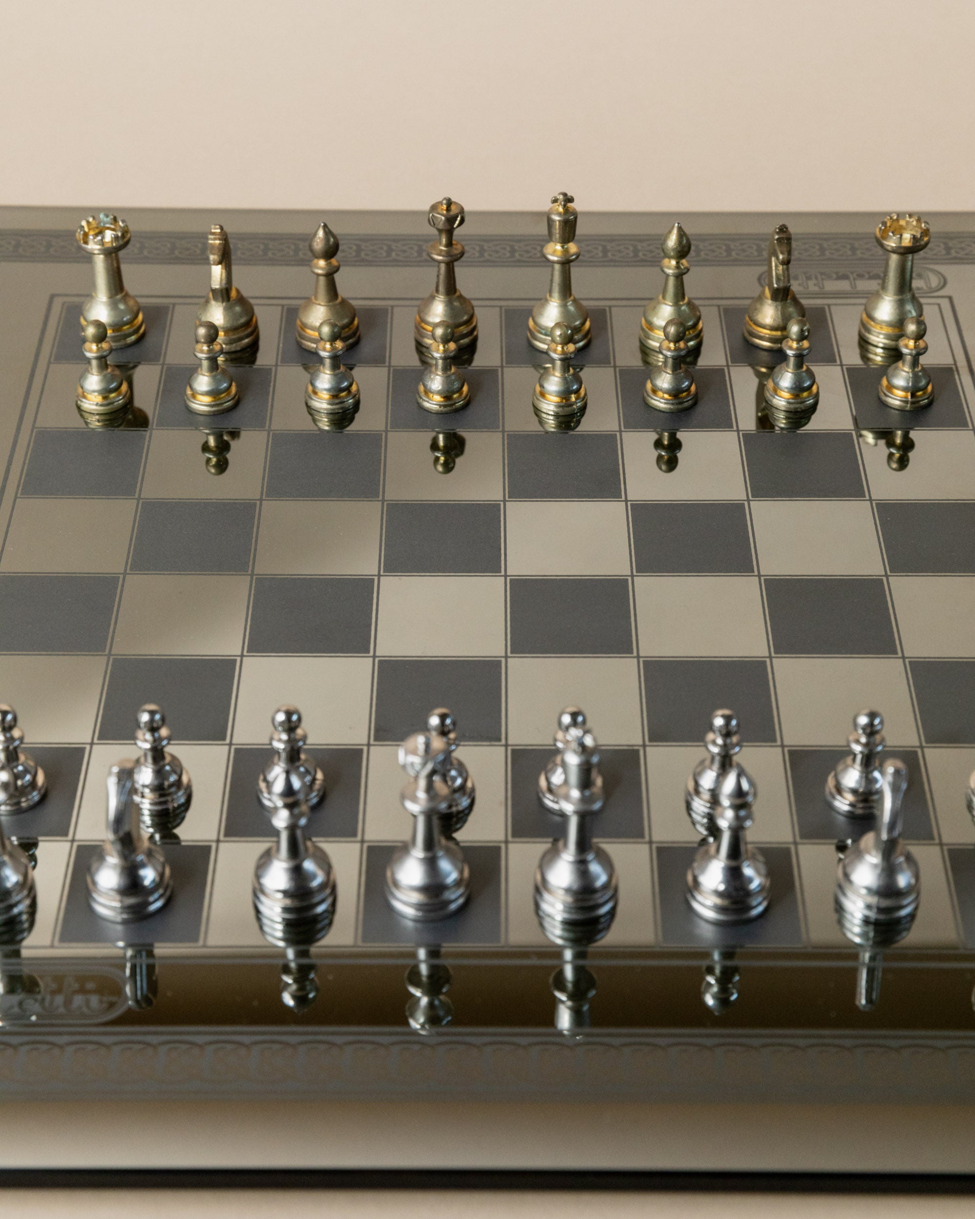 Mirrored Chessboard by Bartoletti, Italy 1980s