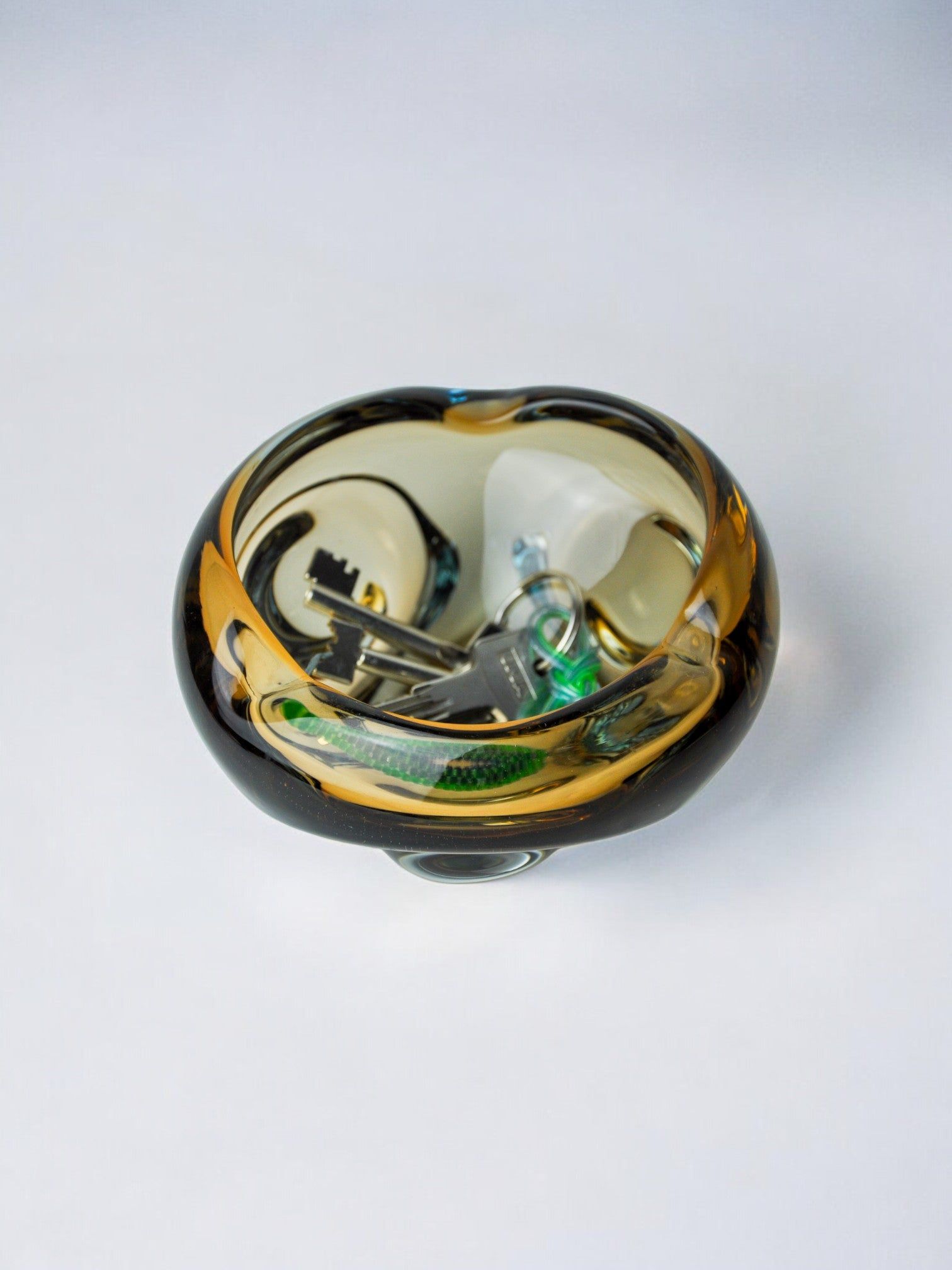 Sommerso Ashtray by Seguso, Murano Glass, Italy, 1970