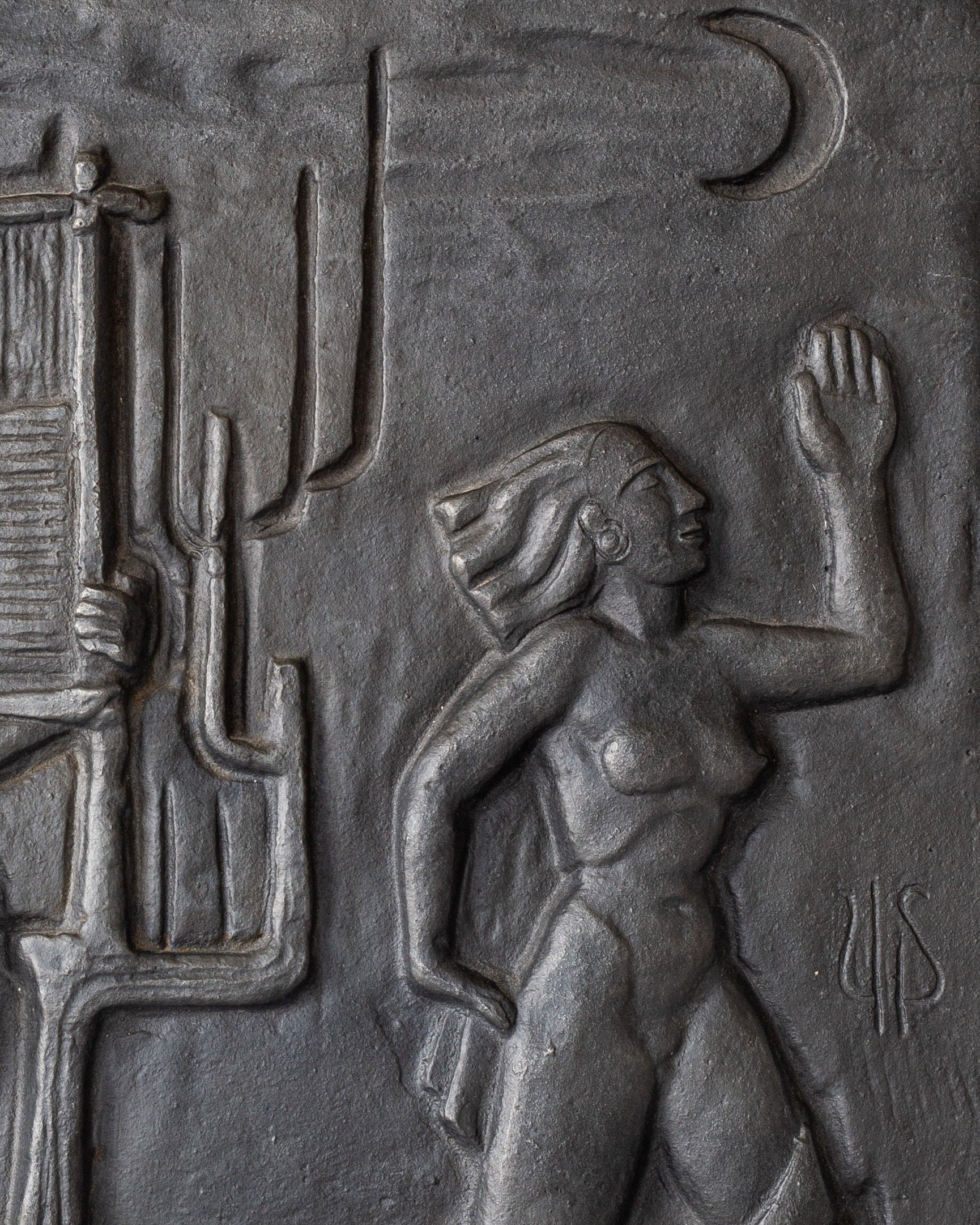 Cast Iron Wall Relief by Ulla Fogelklou-Skogh, 1960s