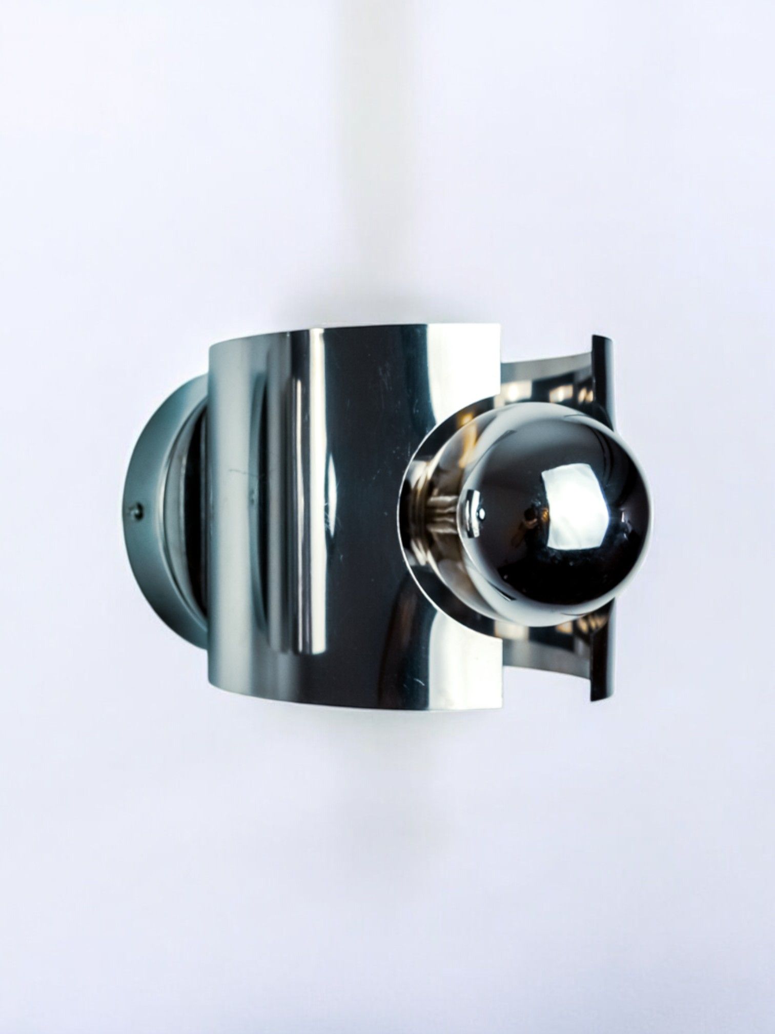 Space Age Tubular Wall Light, Italy, 1970s