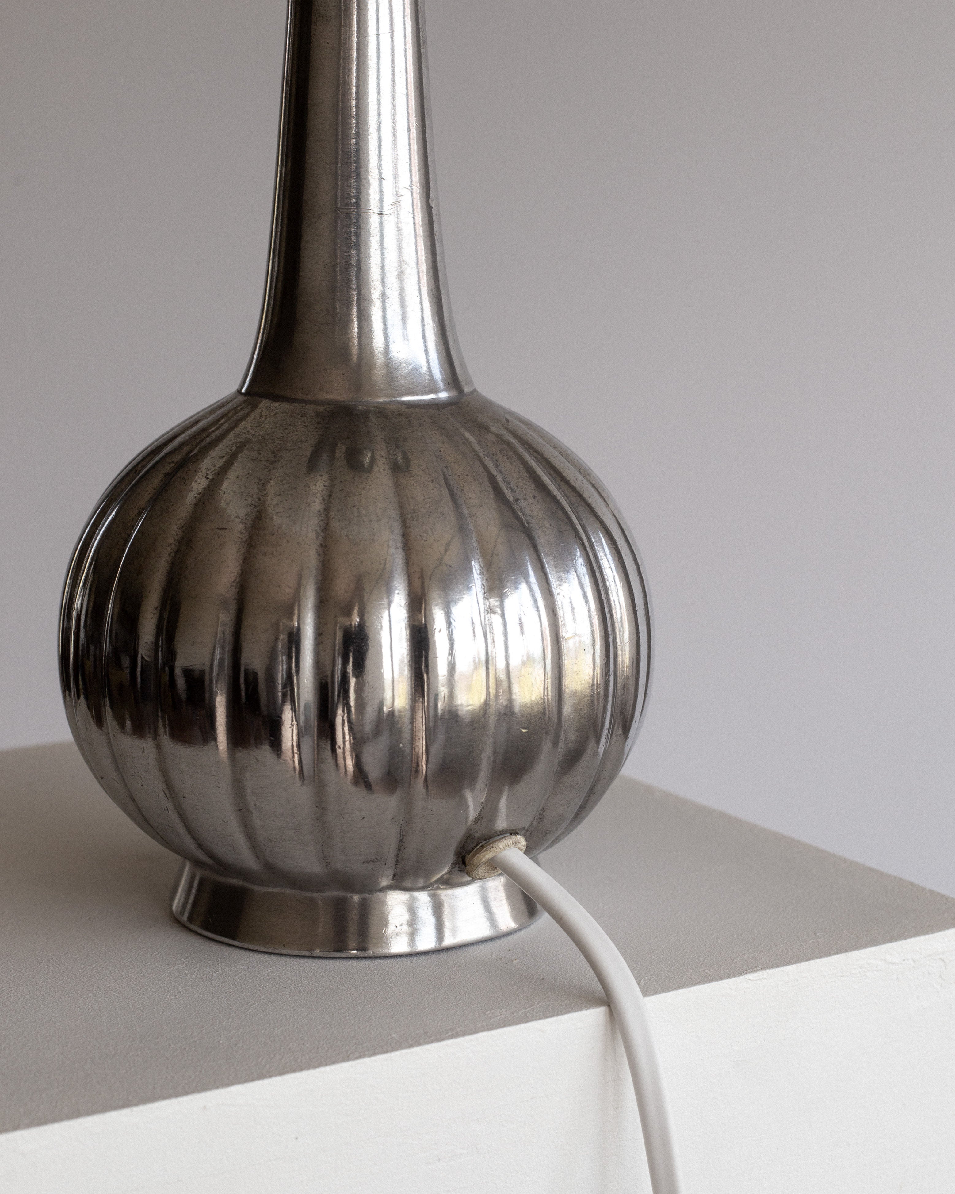 Art Deco Pewter Table Lamp by Just Andersen