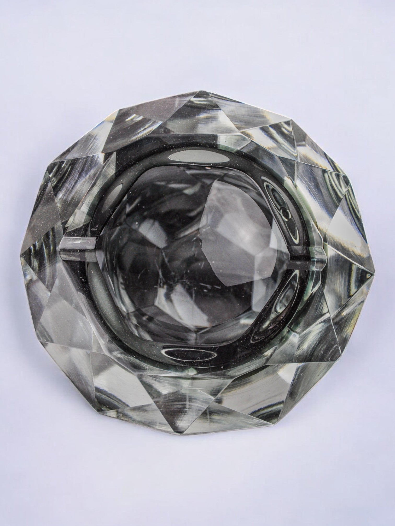 Gray Sommerso Ashtray by Seguso, Murano, Italy, 1970s