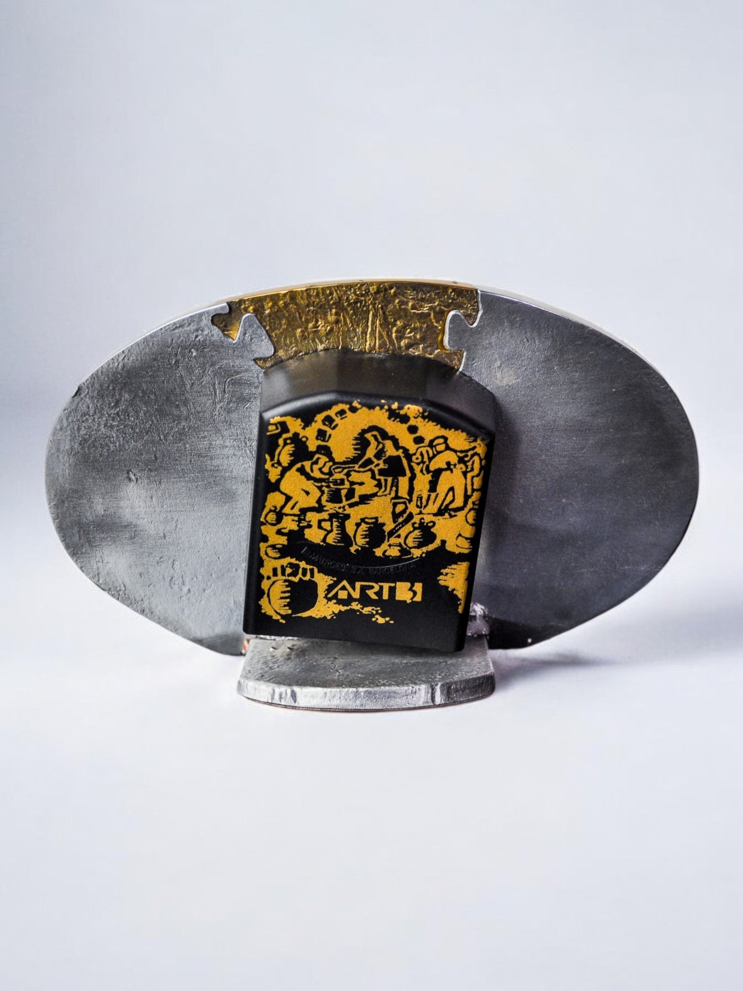 Horloge brutaliste par Art3, Espagne, 1980