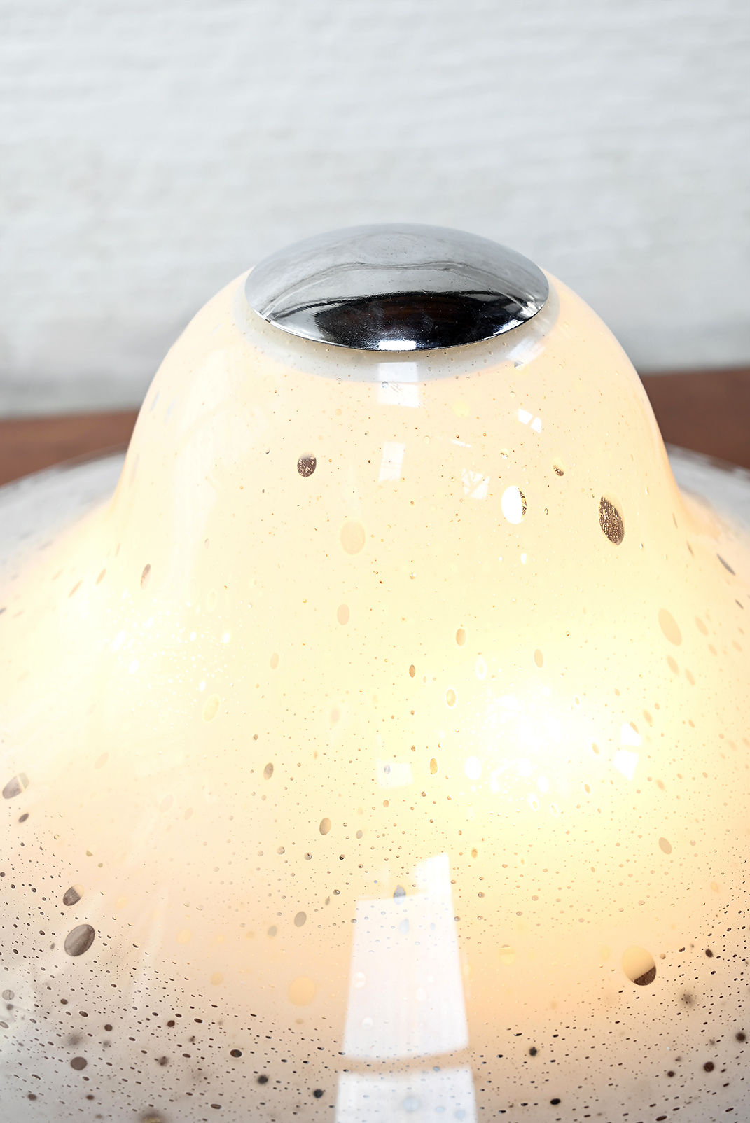 Murano Glass Table Lamp by Alfredo Barbini, Italy 1970s