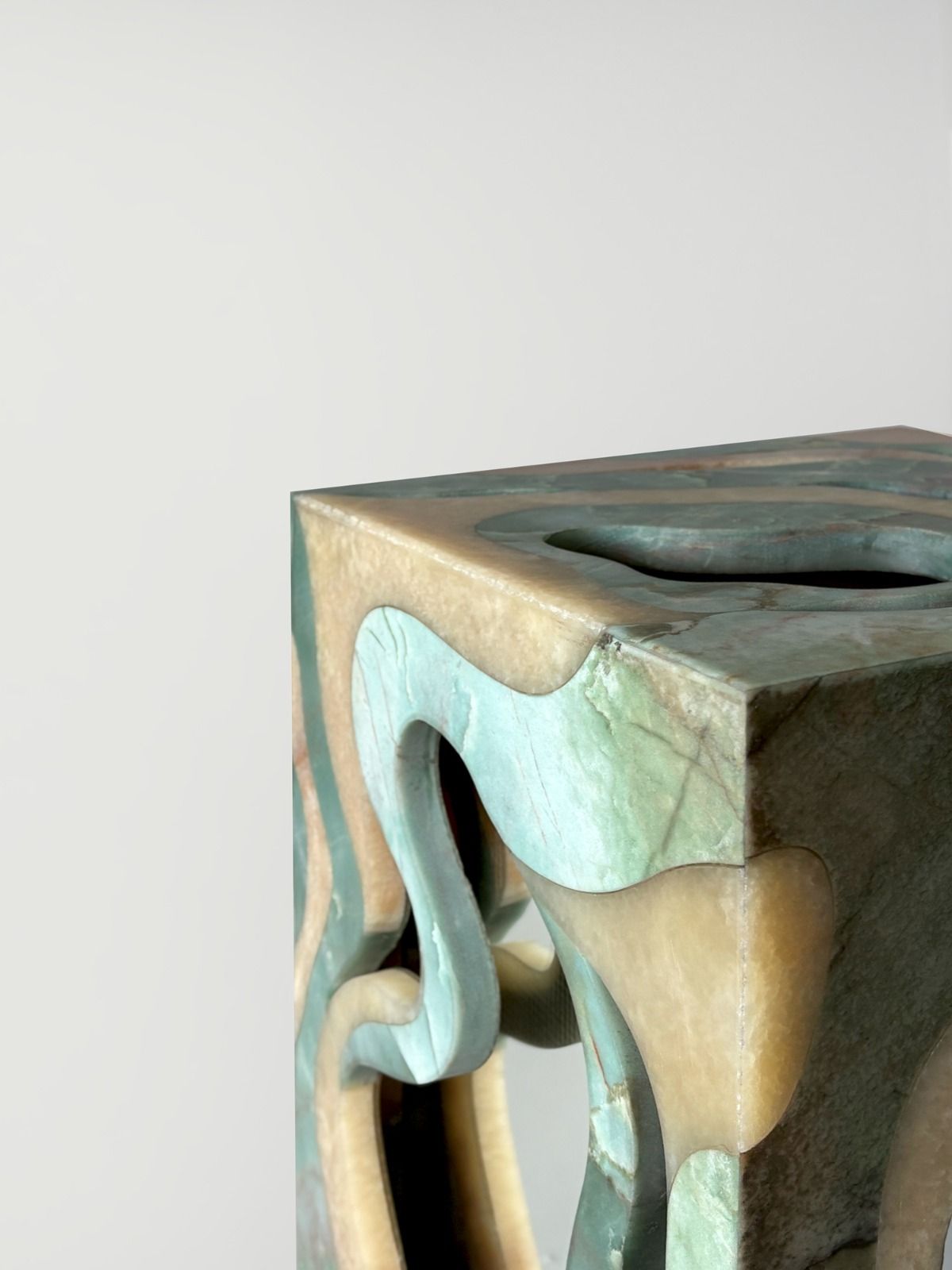 'Orbis' Marble Stool/Side Table