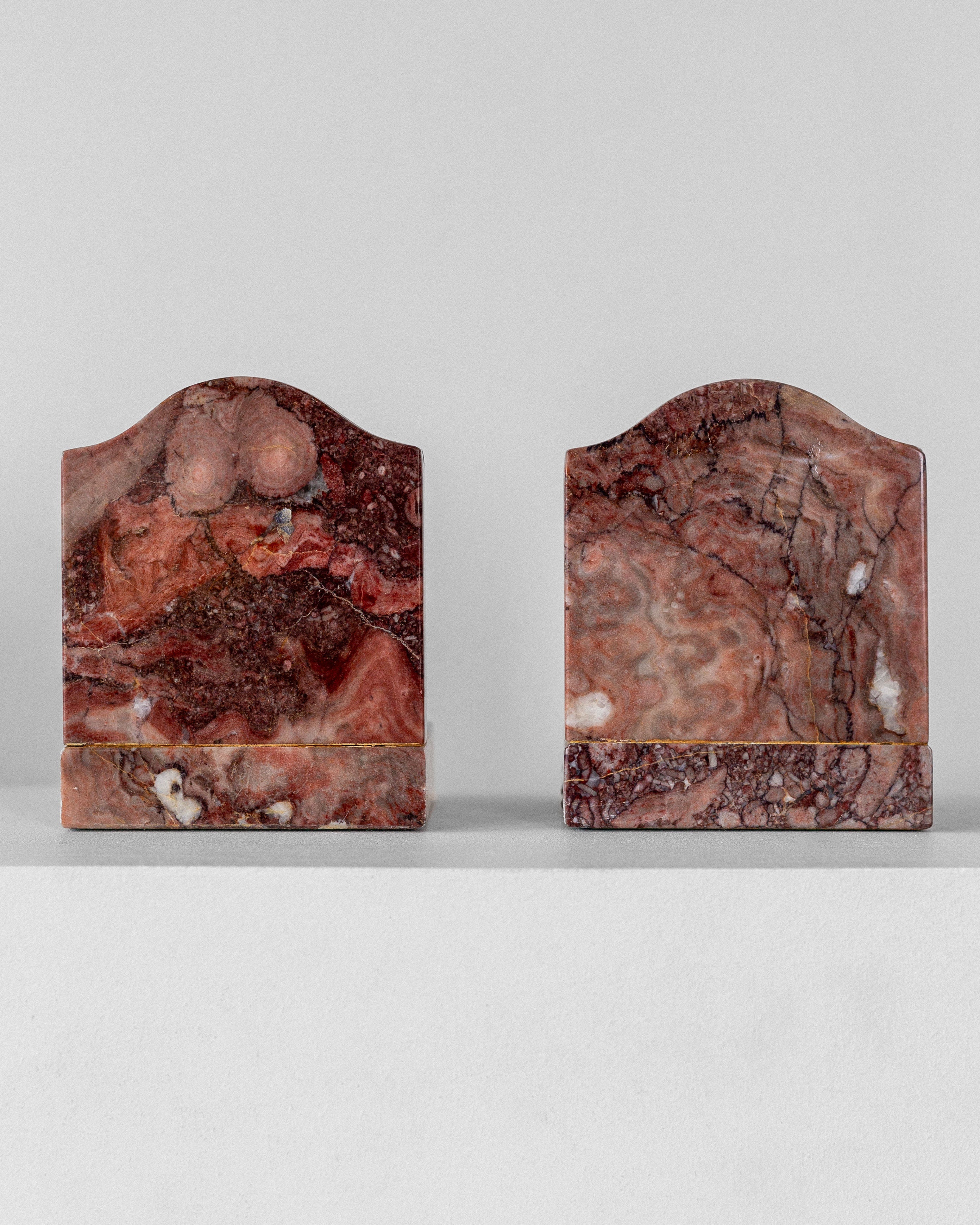 Pair of Art Deco Marble Bookends by Spigel | The Oblist