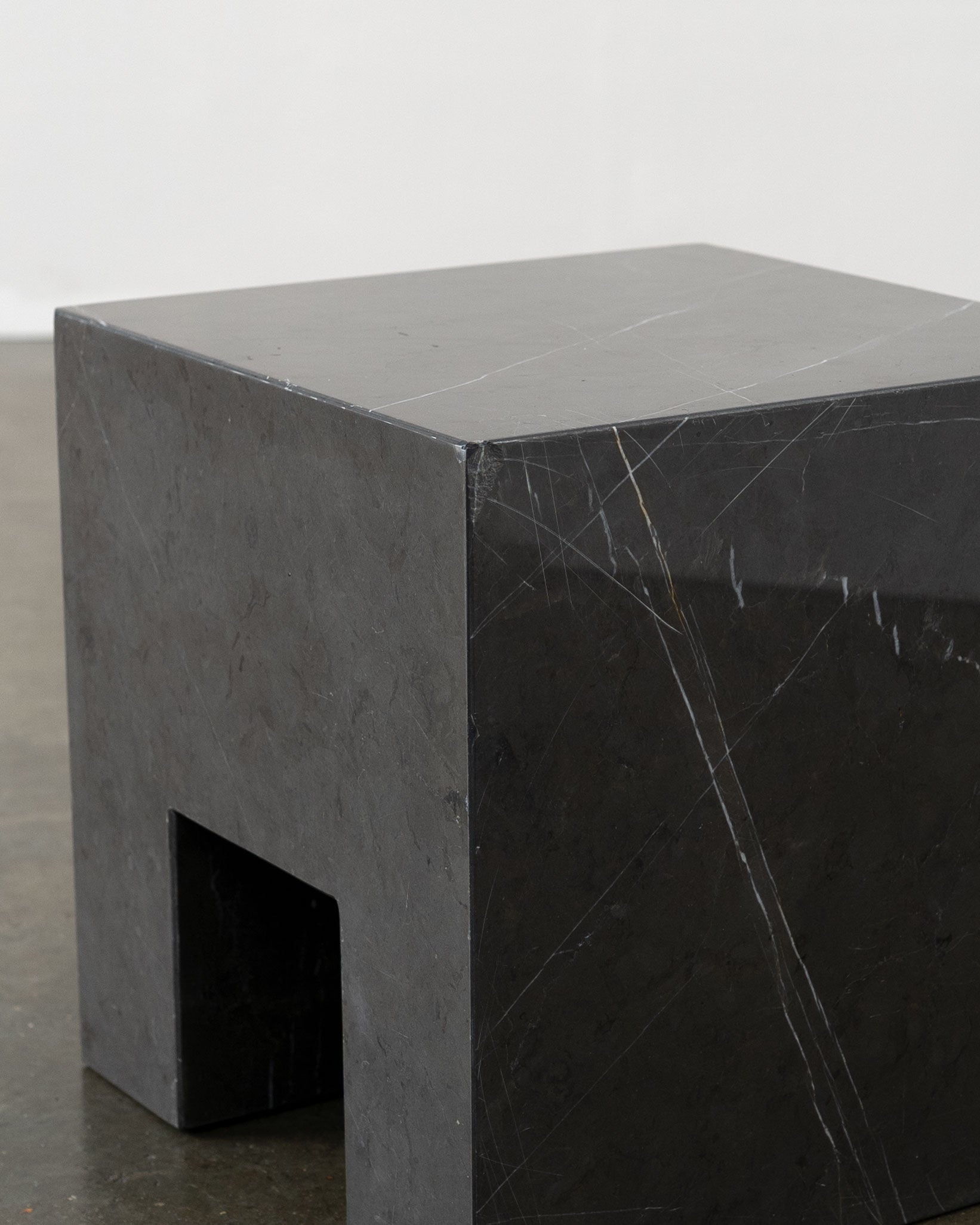 Postmodern Solid Marble Stool / Side Table