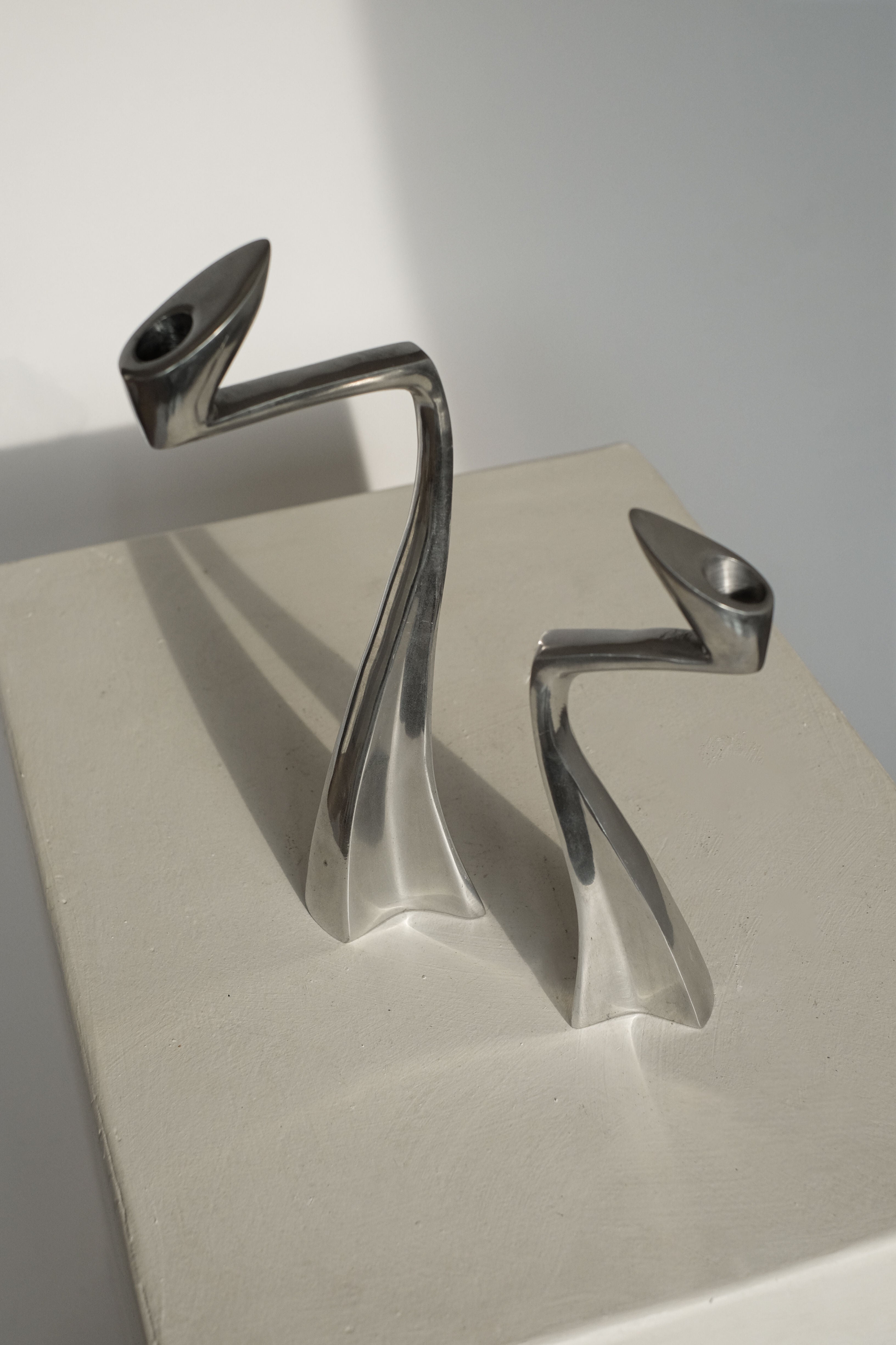 Pair of Candleholders by Matthew Hilton 80's