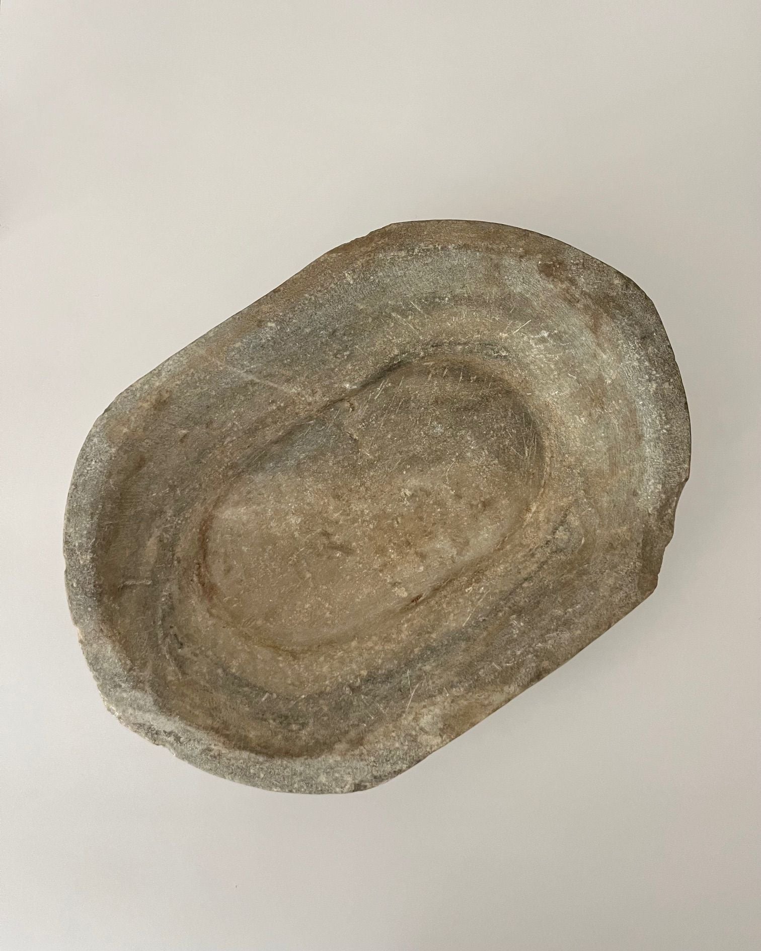 Large Antique Stone Bowl